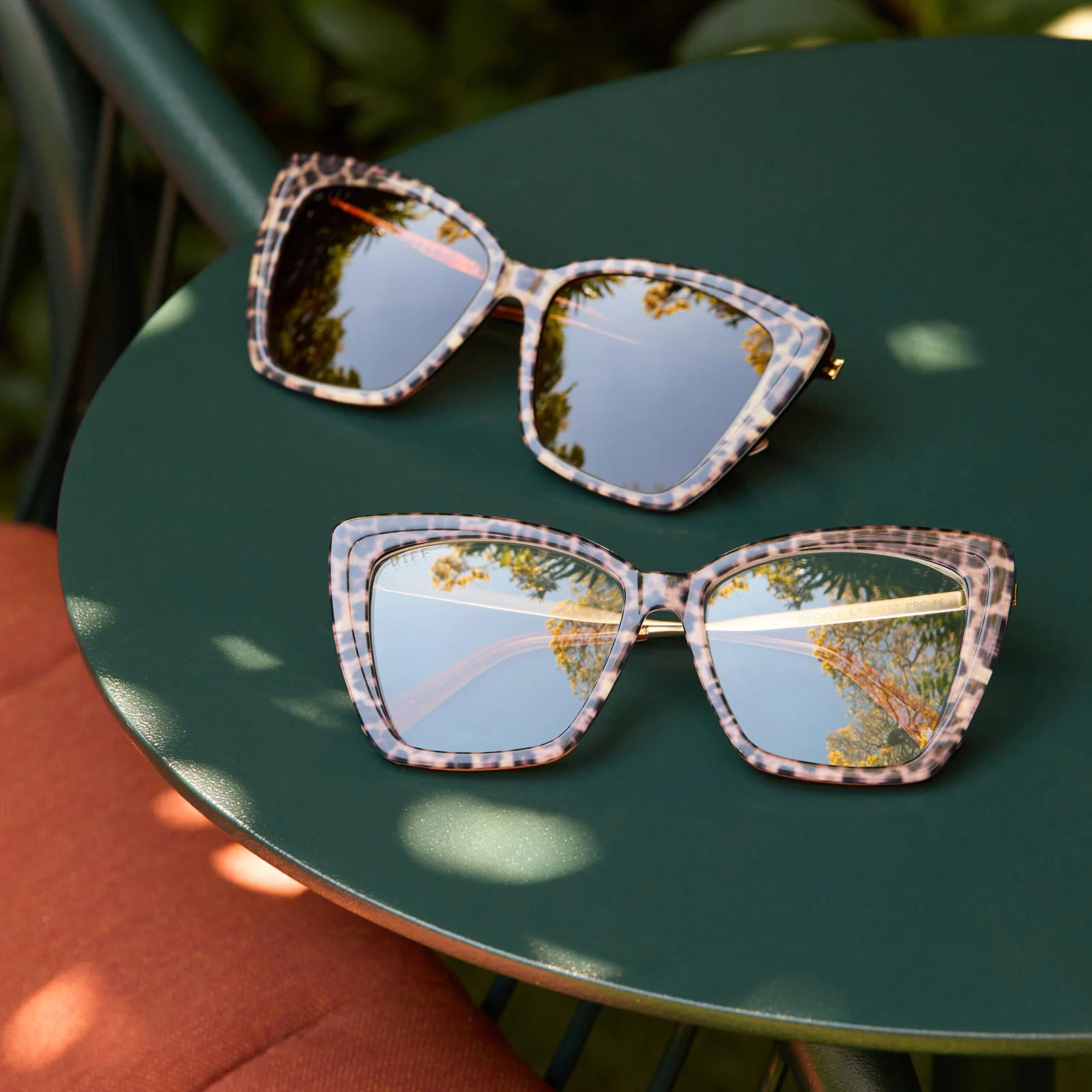BECKY II - LEOPARD TORTOISE + BROWN GRADIENT SUNGLASSES - Image 16
