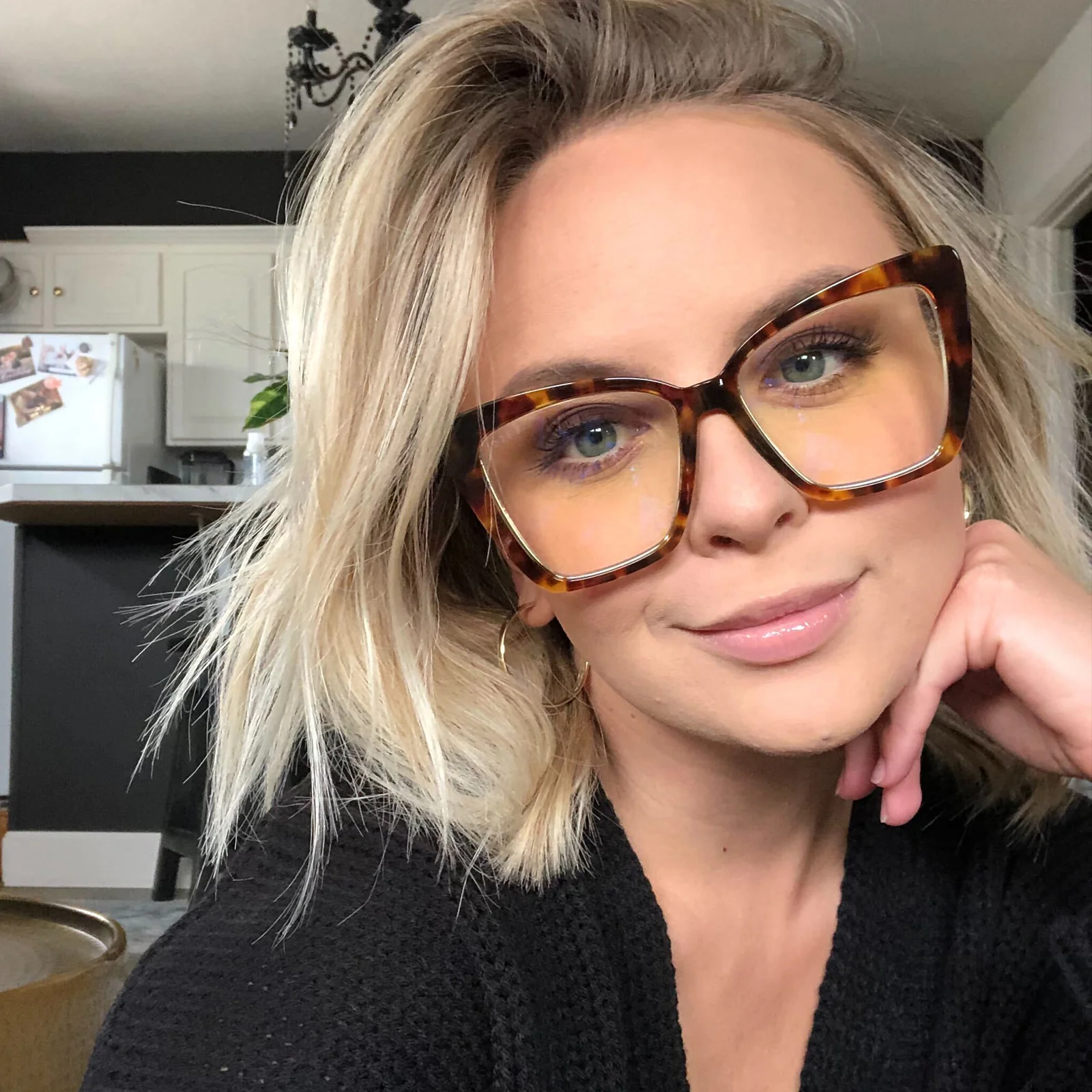 BECKY IV - AMBER TORTOISE + BLUE LIGHT TECHNOLOGY GLASSES - Image 9