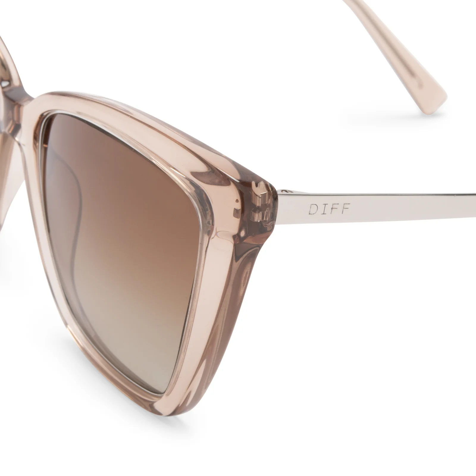BECKY IV - VINTAGE CRYSTAL + BROWN GRADIENT SUNGLASSES - Image 5