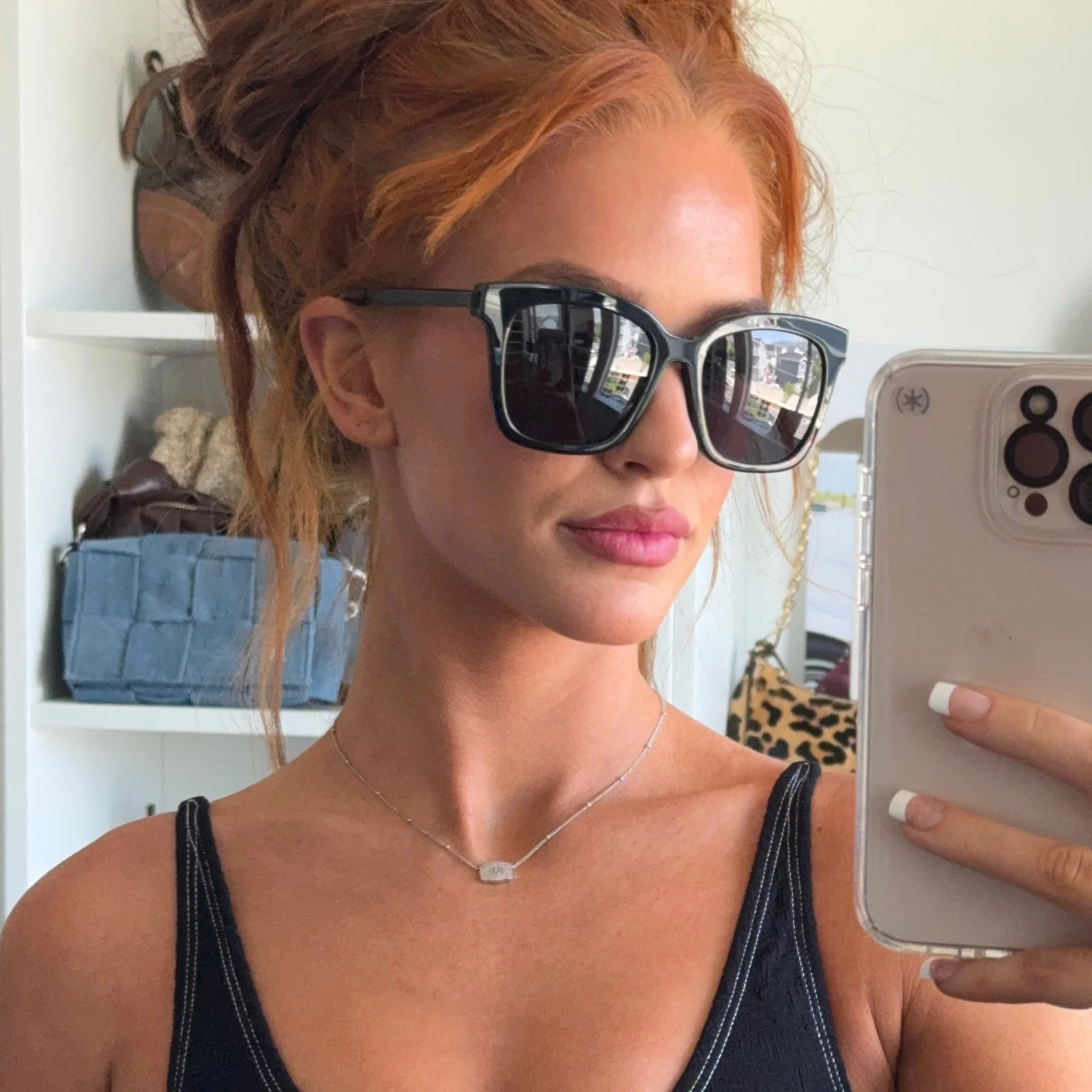 BELLA - BLACK + GREY + POLARIZED SUNGLASSES - Image 7