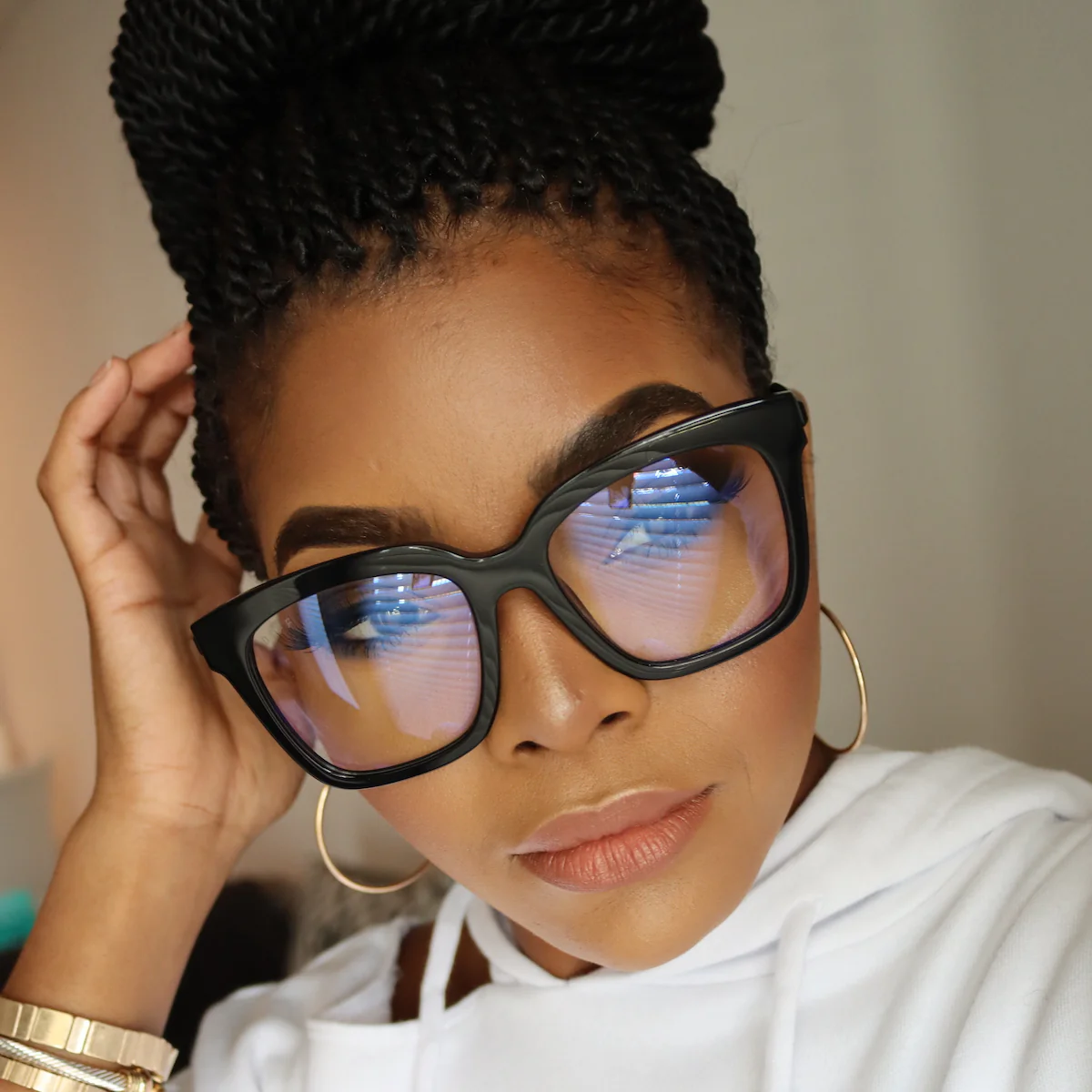 BELLA - CREAM TORTOISE + BLUE LIGHT TECHNOLOGY GLASSES - Image 13