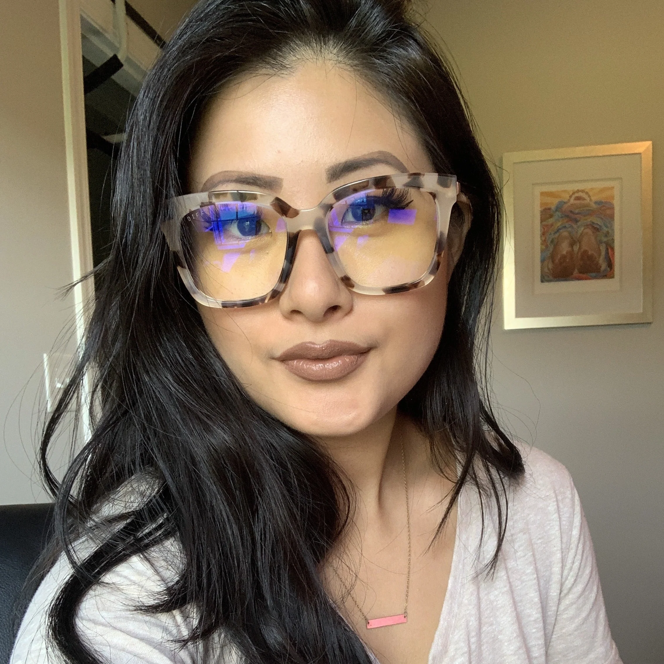 BELLA - CREAM TORTOISE + BLUE LIGHT TECHNOLOGY GLASSES - Image 15