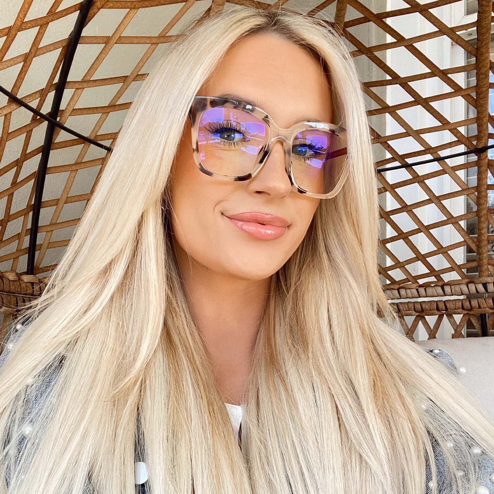 BELLA - CREAM TORTOISE + BLUE LIGHT TECHNOLOGY GLASSES - Image 18