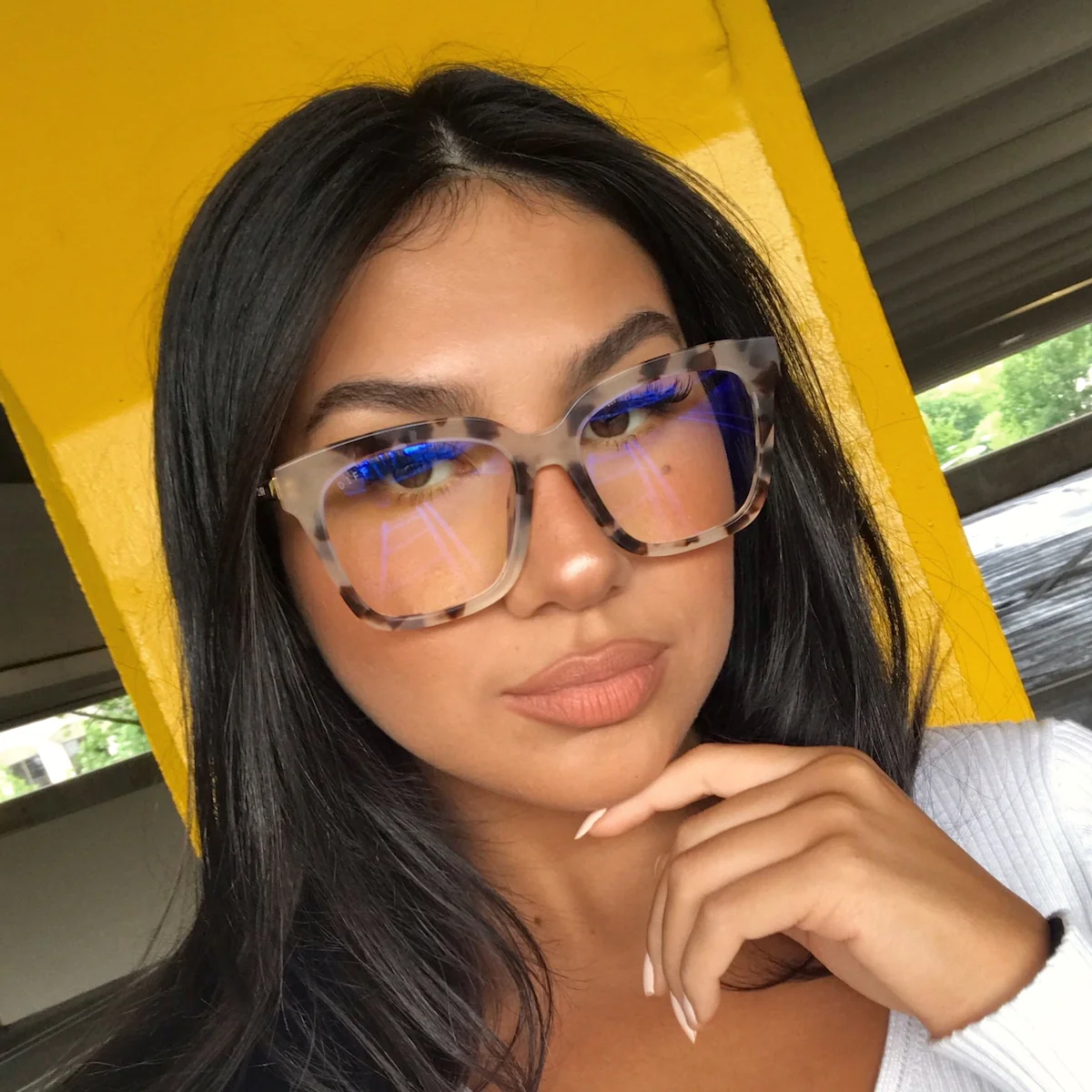 BELLA - CREAM TORTOISE + BLUE LIGHT TECHNOLOGY GLASSES - Image 9