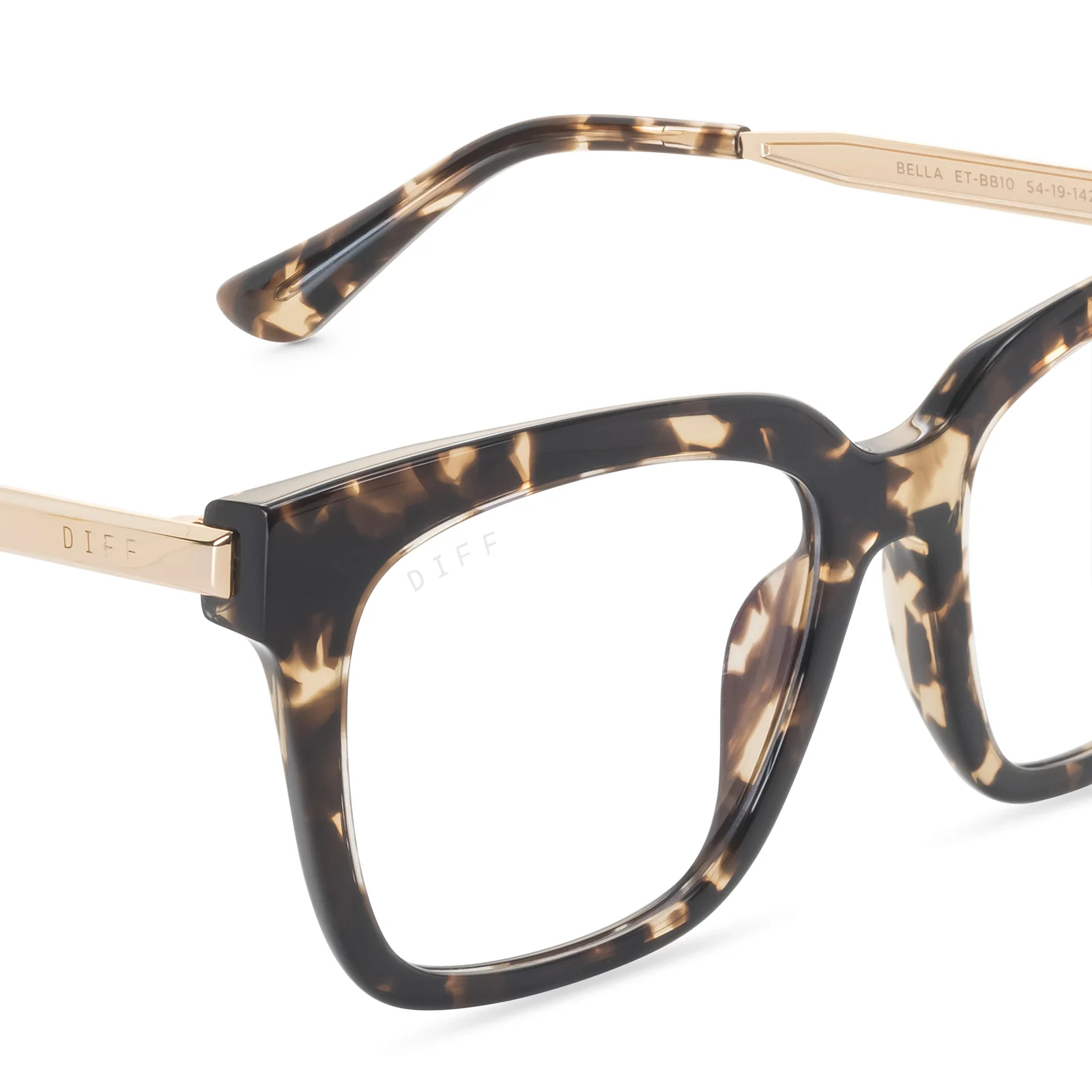 BELLA - ESPRESSO TORTOISE + BLUE LIGHT TECHNOLOGY GLASSES - Image 3