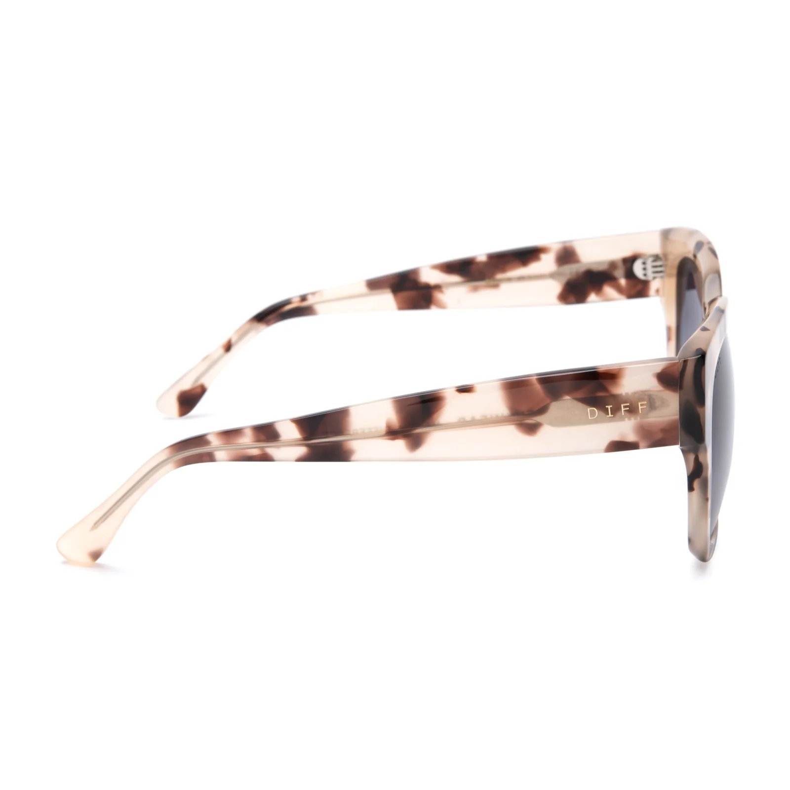BELLA II - CREAM TORTOISE + GREY GRADIENT SUNGLASSES - Image 3