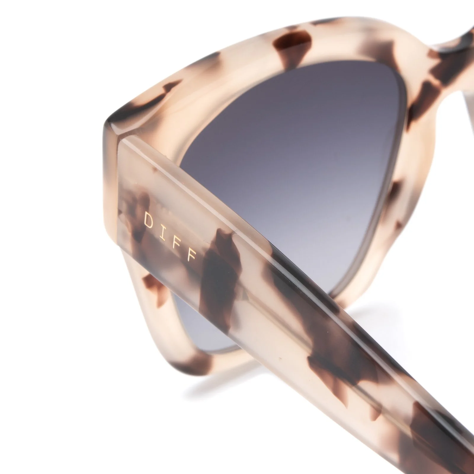 BELLA II - CREAM TORTOISE + GREY GRADIENT SUNGLASSES - Image 4