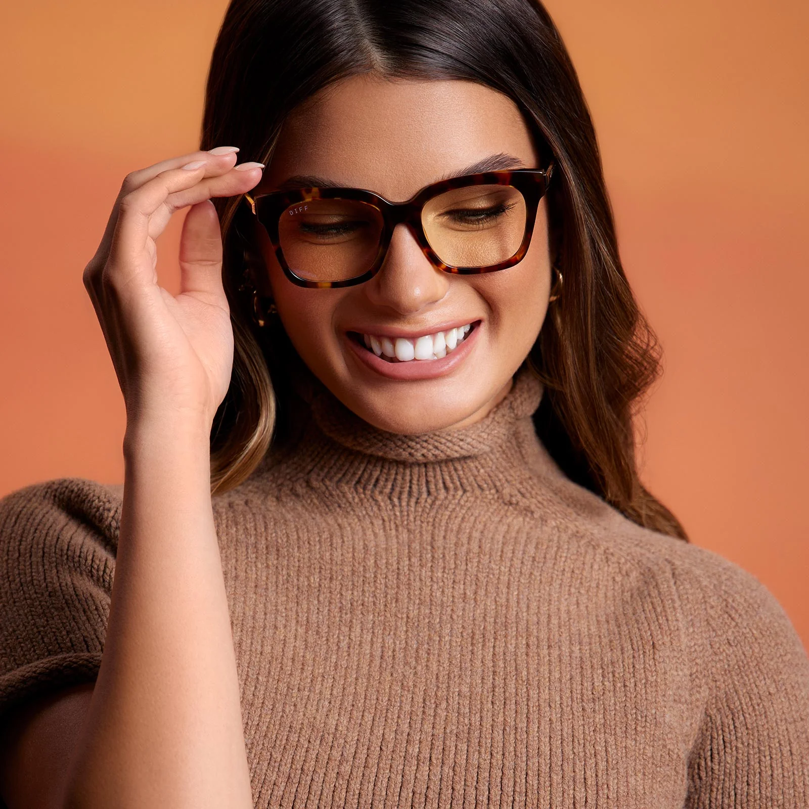 BELLA XS - AMBER TORTOISE + BLUE LIGHT TECHNOLOGY GLASSES - Image 4