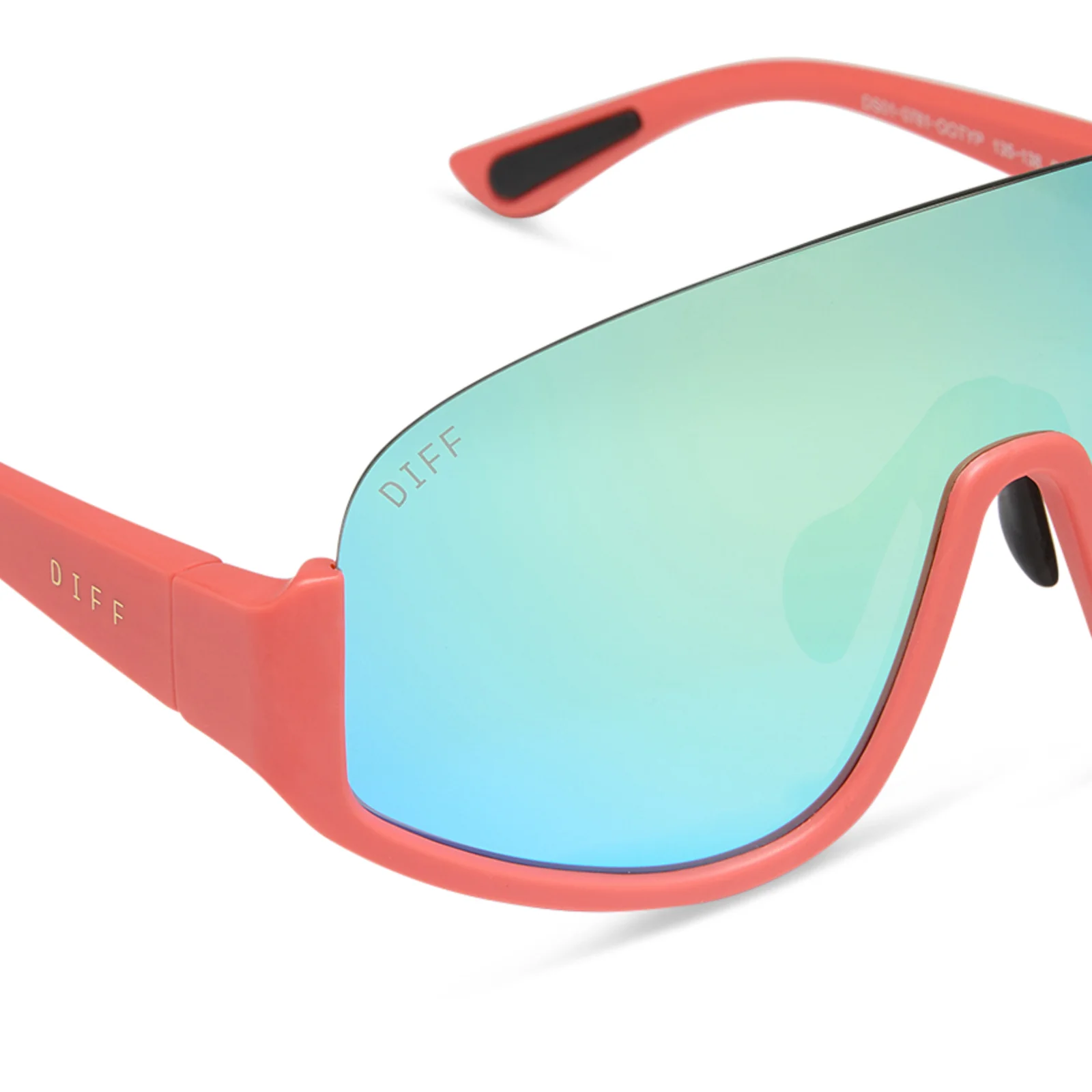 BLAZER - CORAL + TURQUOISE ICE MIRROR + POLARIZED SUNGLASSES - Image 4