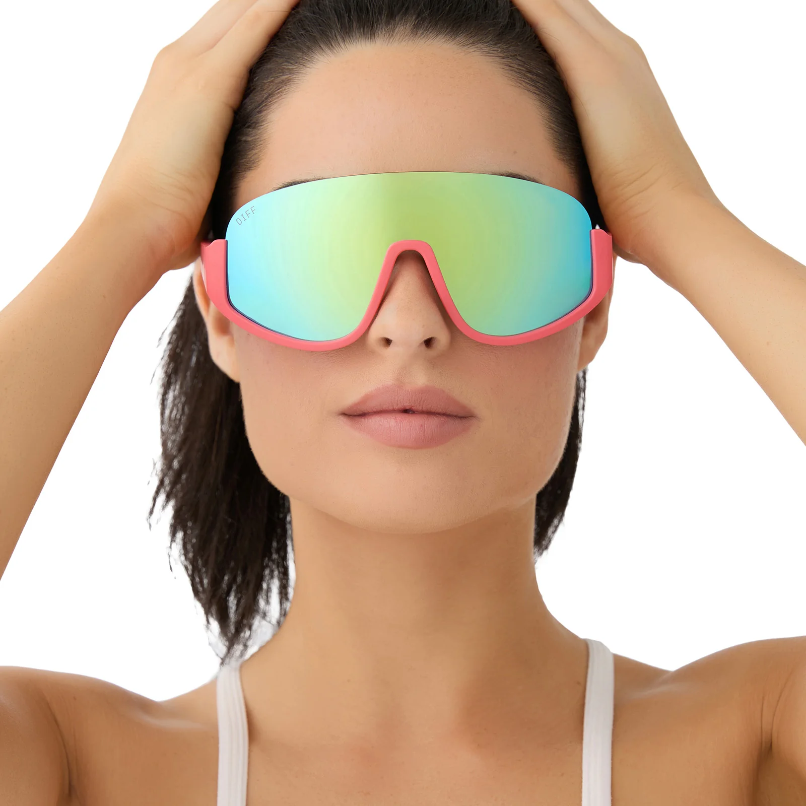 BLAZER - CORAL + TURQUOISE ICE MIRROR + POLARIZED SUNGLASSES - Image 5