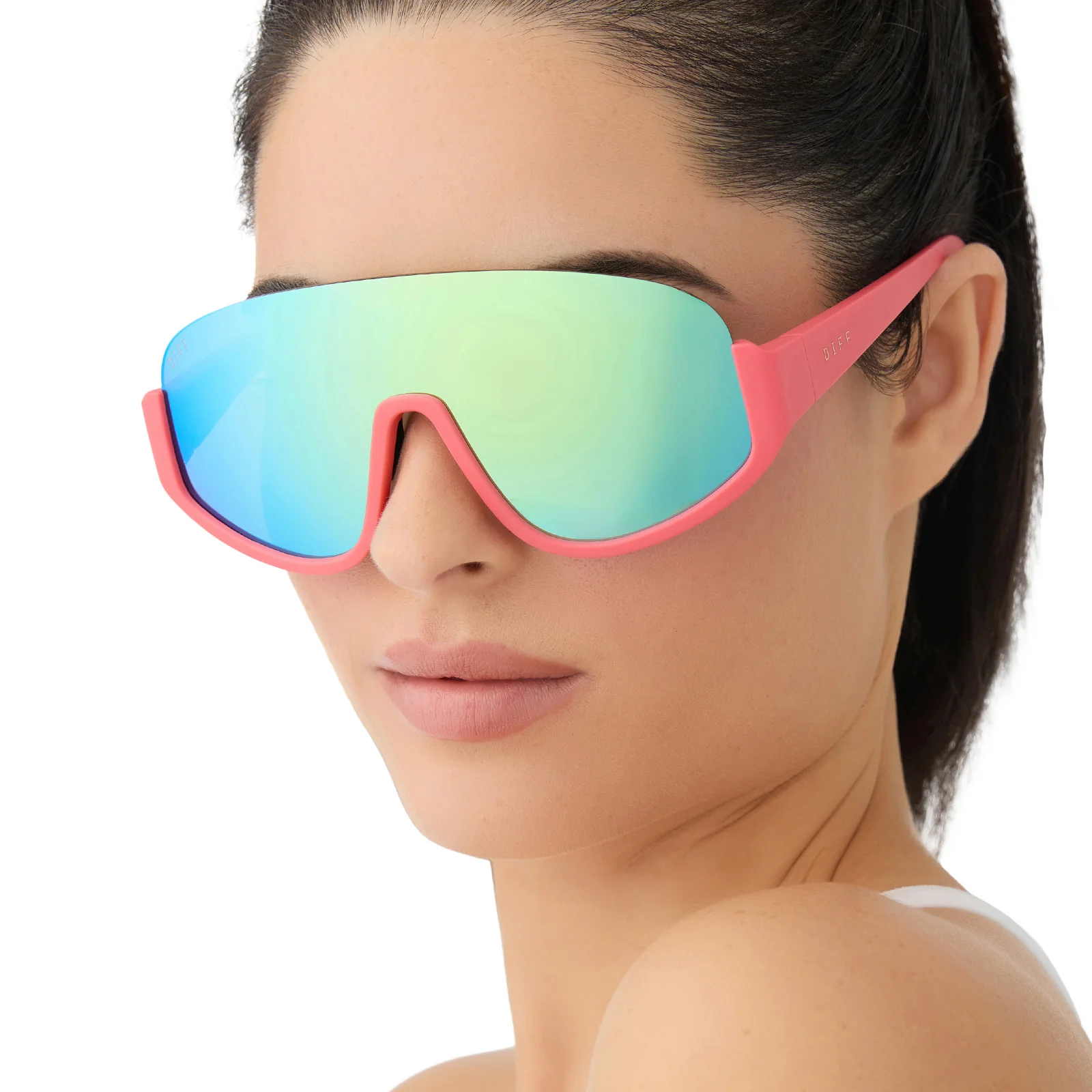 BLAZER - CORAL + TURQUOISE ICE MIRROR + POLARIZED SUNGLASSES - Image 6