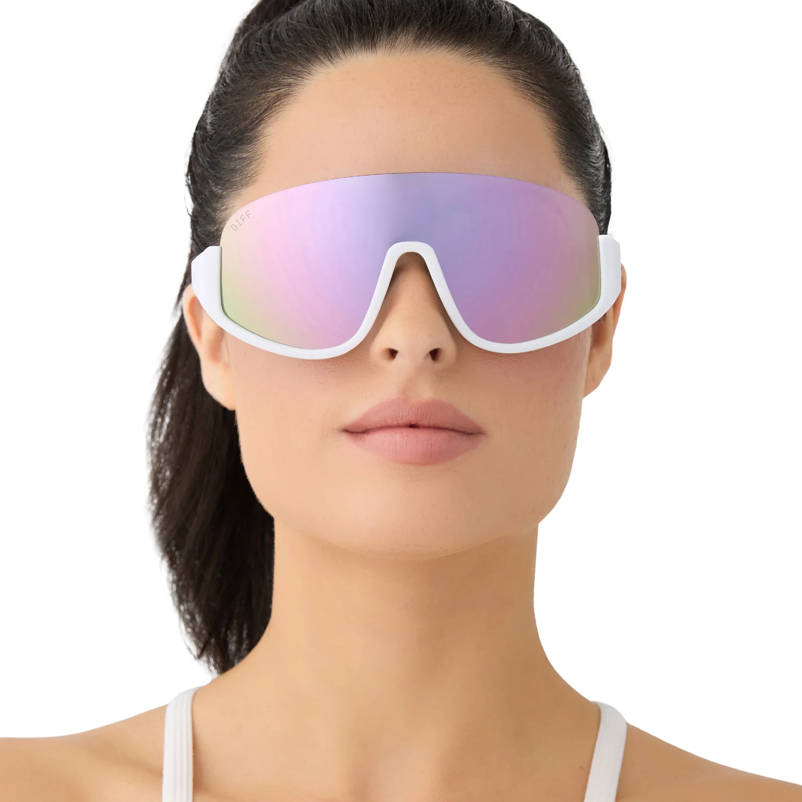 BLAZER - MATTE WHITE + LAVENDER MIRROR + POLARIZED SUNGLASSES - Image 7