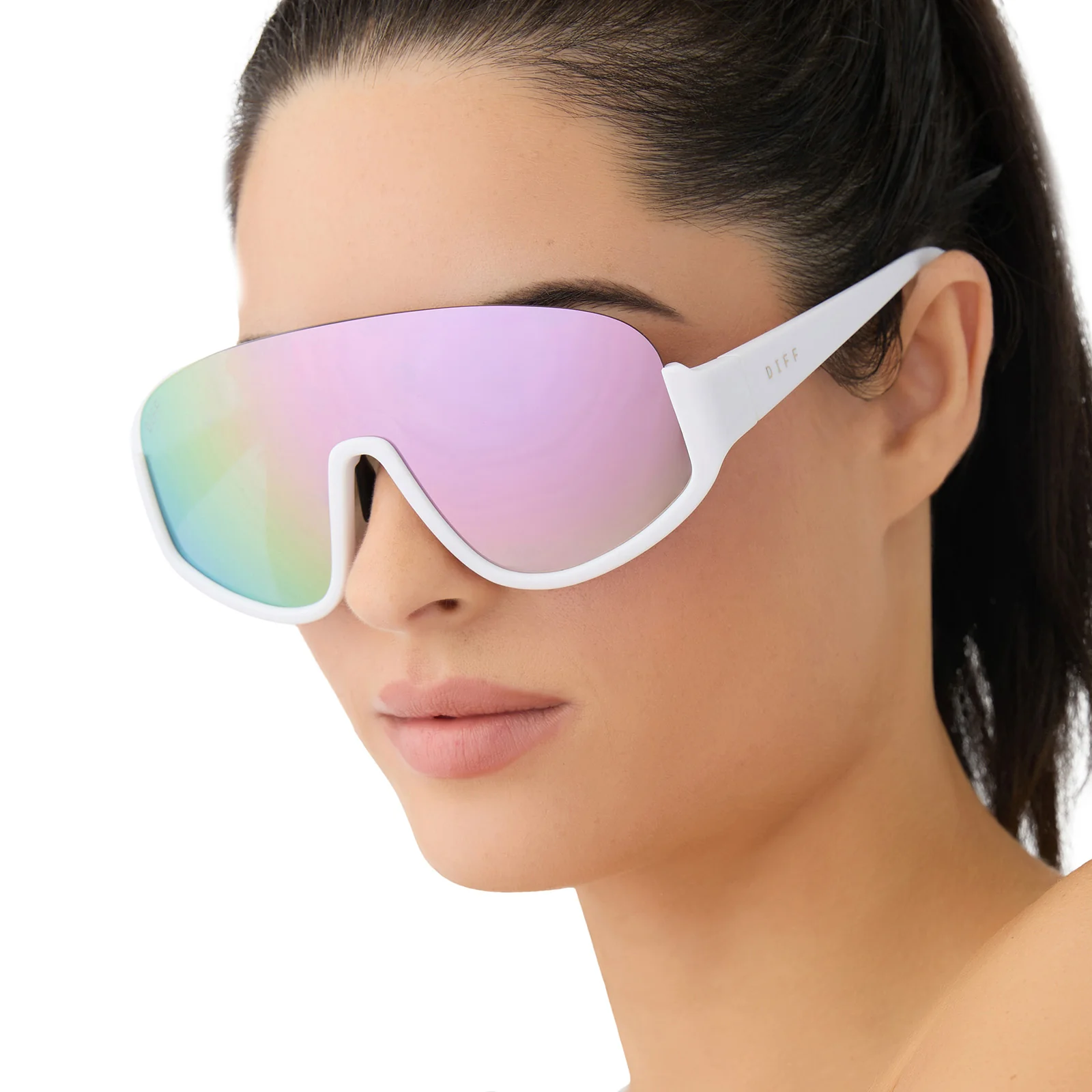 BLAZER - MATTE WHITE + LAVENDER MIRROR + POLARIZED SUNGLASSES - Image 8