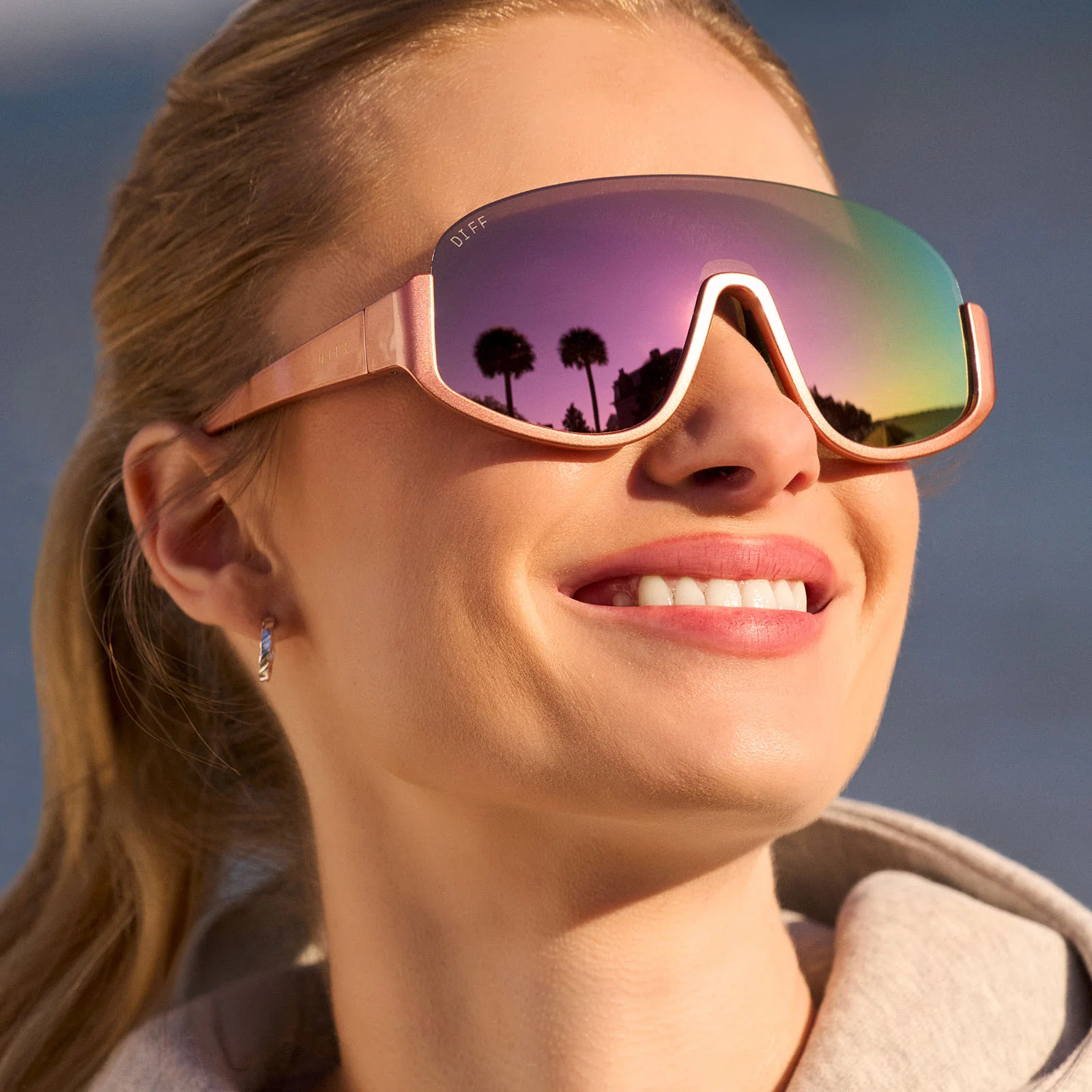 BLAZER - ROSE GOLD + PEACH MIRROR + POLARIZED SUNGLASSES - Image 9