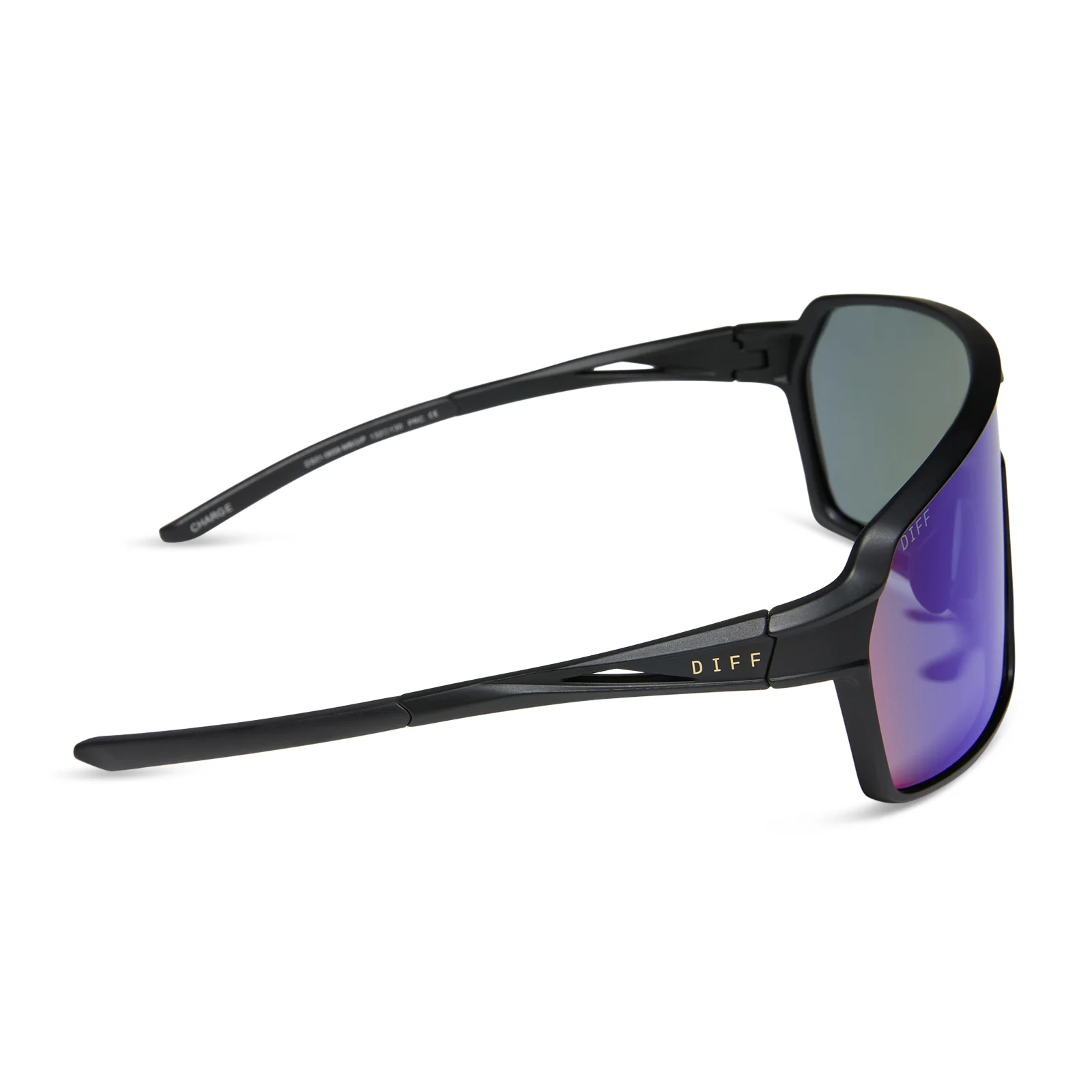 CHARGE - MATTE BLACK + GREEN MIRROR + POLARIZED SUNGLASSES - Image 3