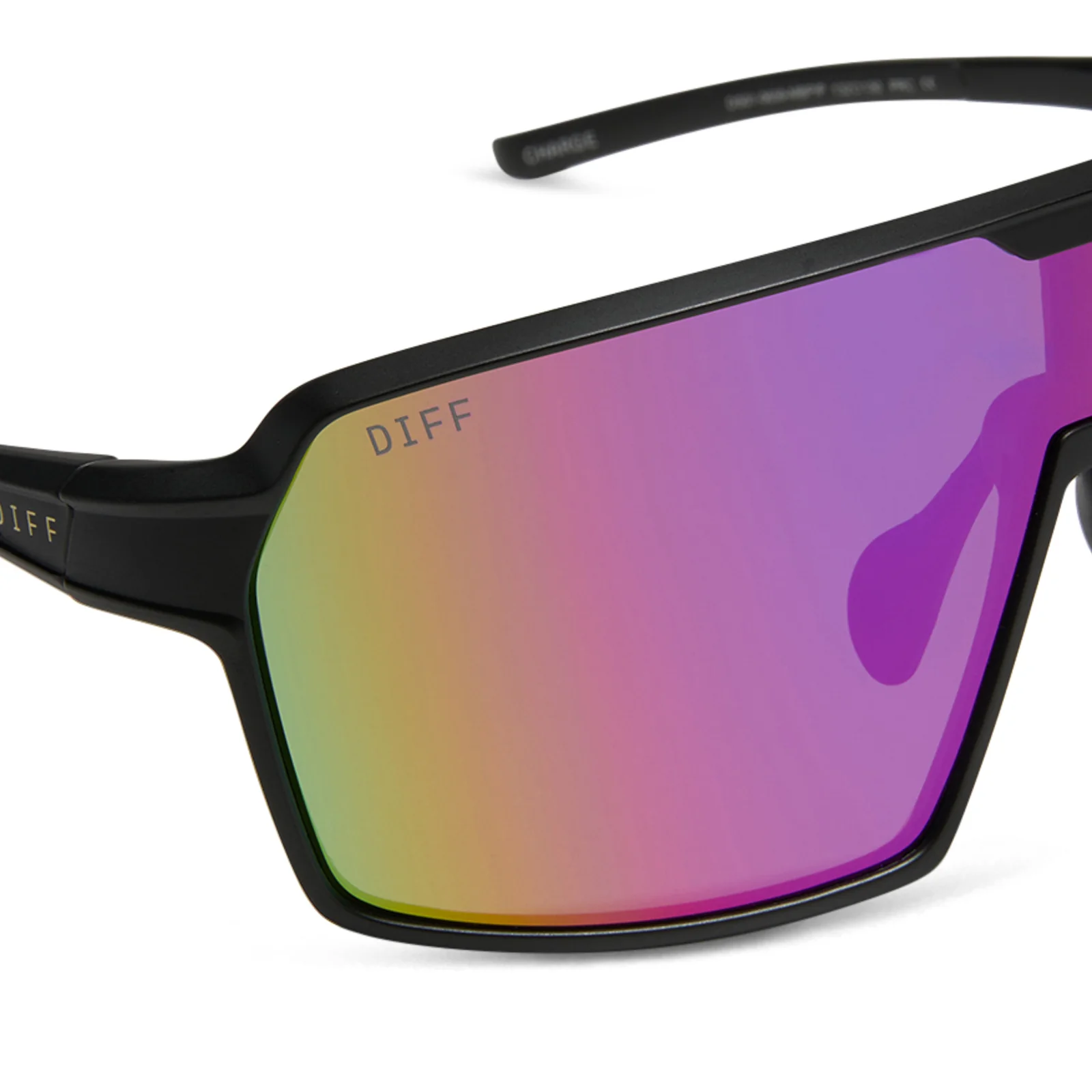 CHARGE - MATTE BLACK + PINK RUSH MIRROR + POLARIZED SUNGLASSES - Image 4