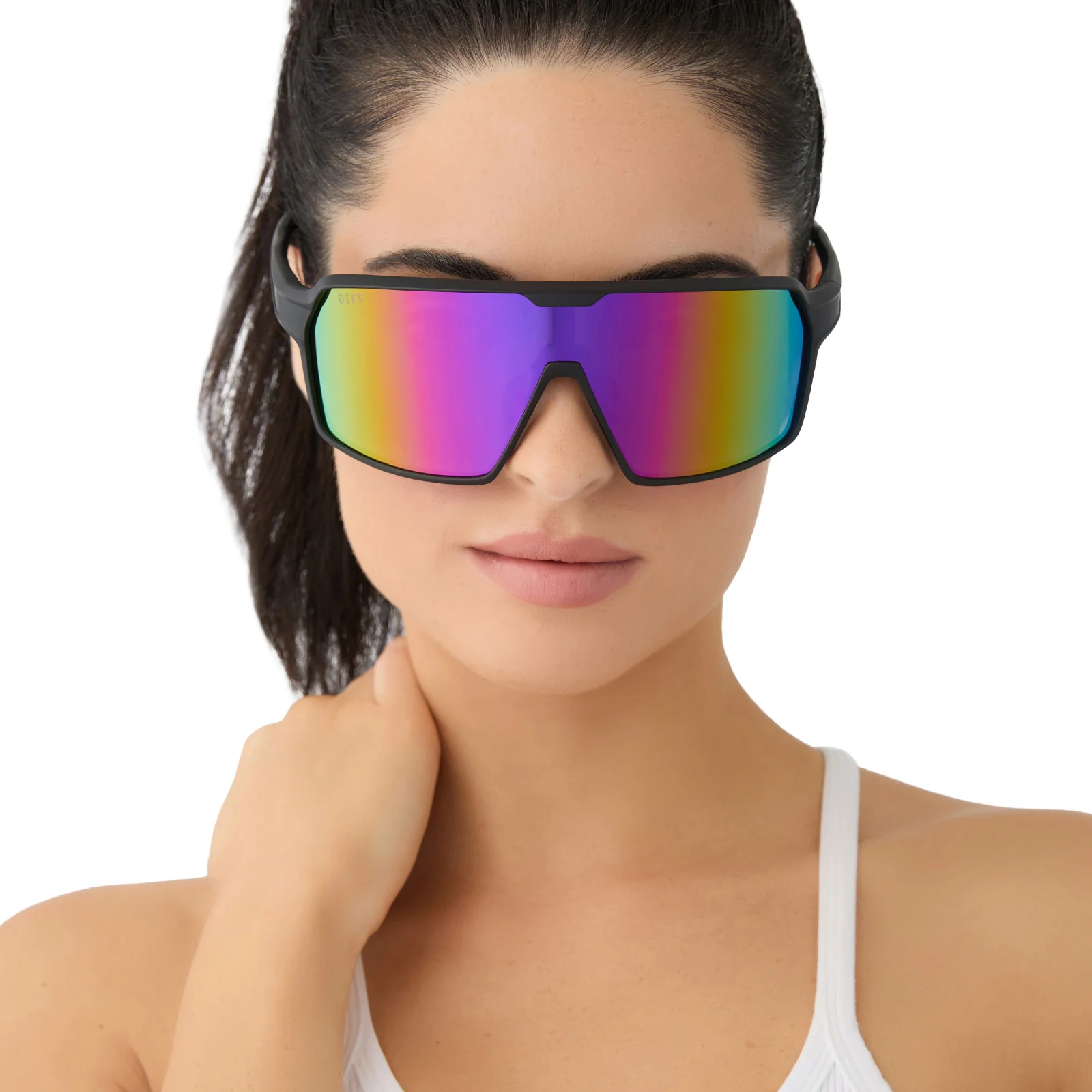 CHARGE - MATTE BLACK + PINK RUSH MIRROR + POLARIZED SUNGLASSES - Image 6