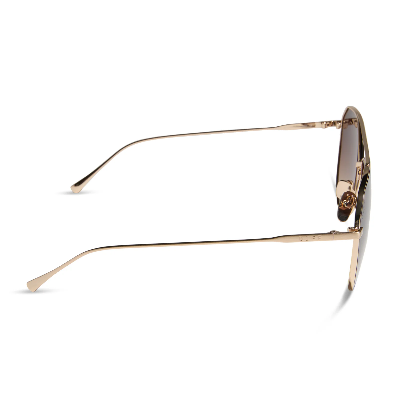 DASH - BRUSHED GOLD + COFFEE GRADIENT SUNGLASSES - Image 3