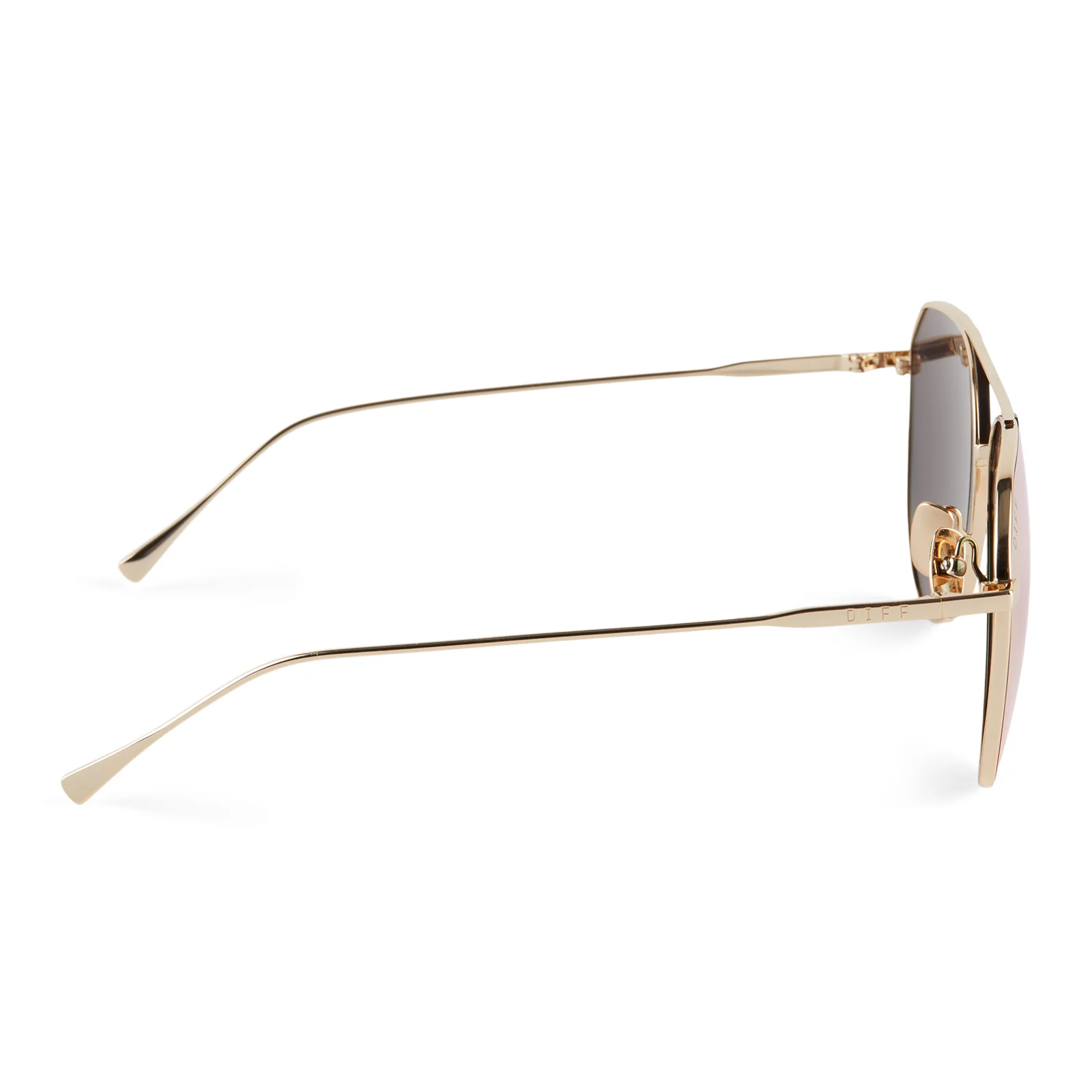 DASH - GOLD + PEACH MIRROR SUNGLASSES - Image 3