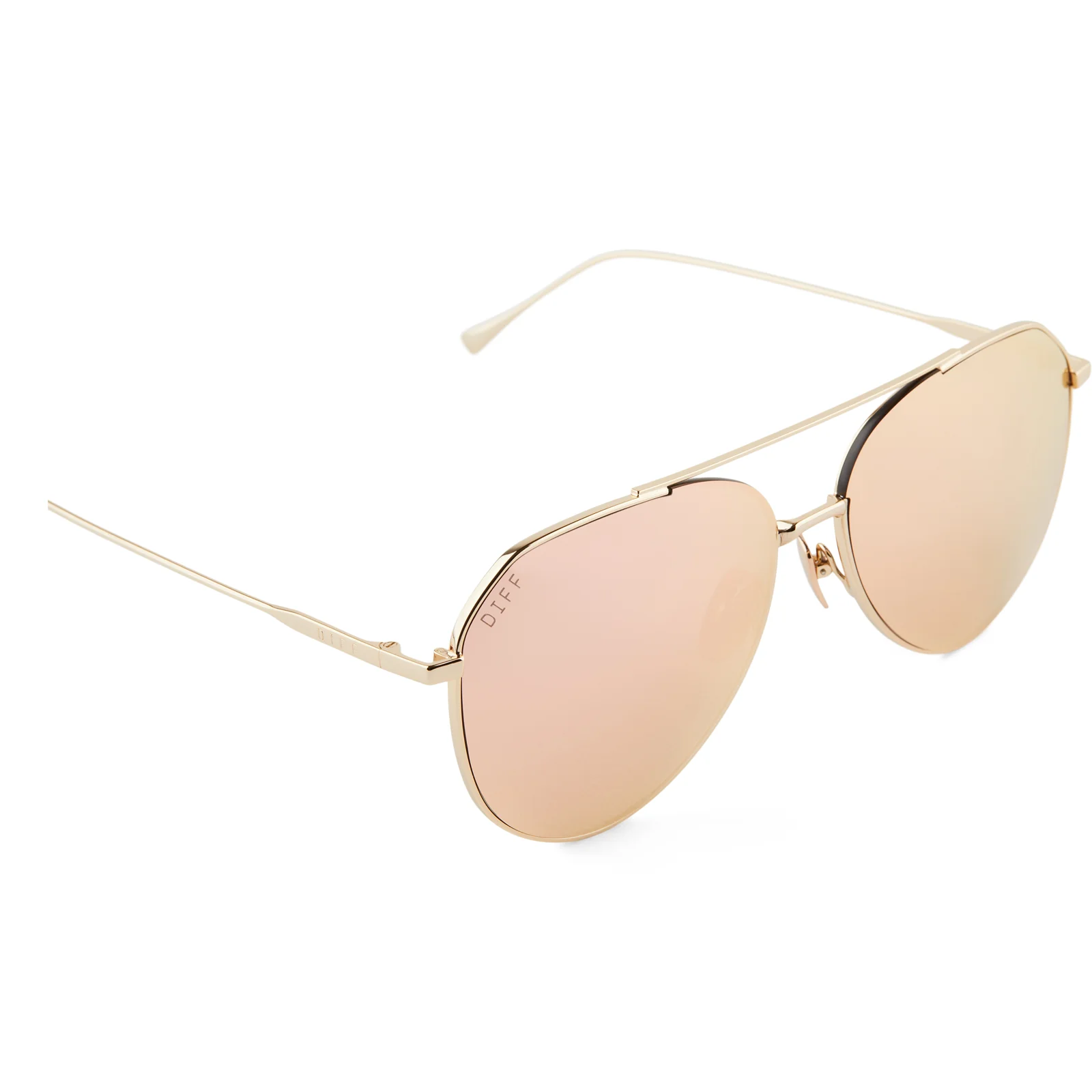 DASH - GOLD + PEACH MIRROR SUNGLASSES - Image 4