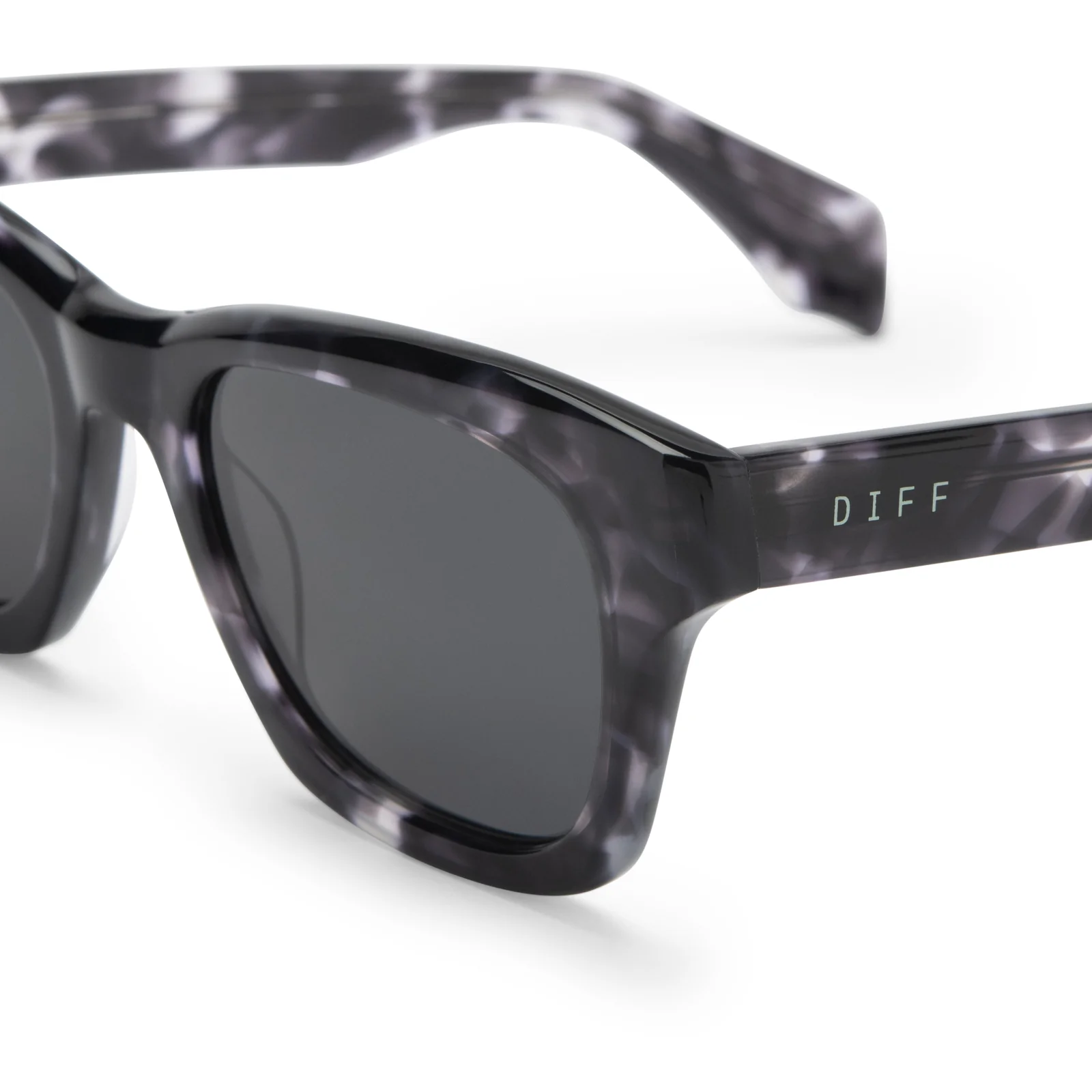 DEAN - BLACK MARBLE + GREY POLARIZED SUNGLASSES - Image 3