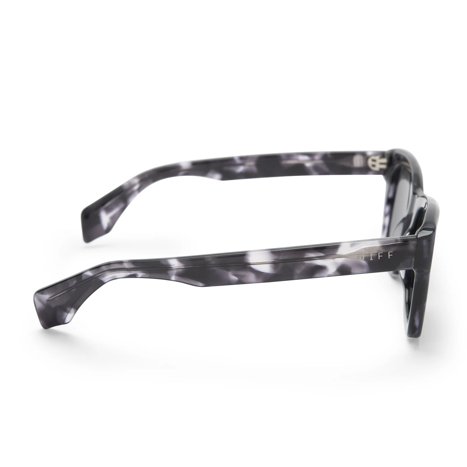 DEAN - BLACK MARBLE + GREY POLARIZED SUNGLASSES - Image 4