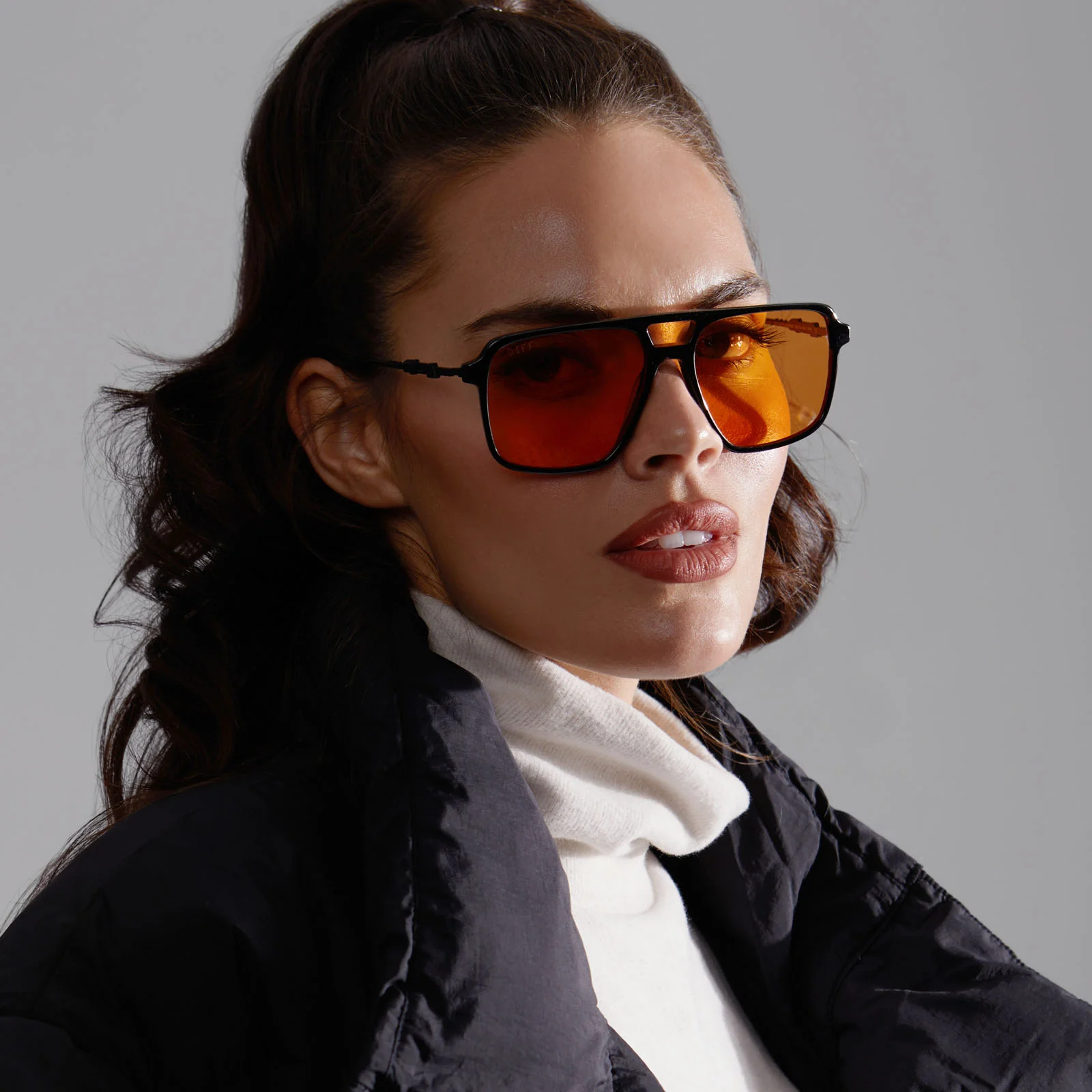 FENNEC SHAND™ - BLACK + ORANGE SUNGLASSES - Image 10