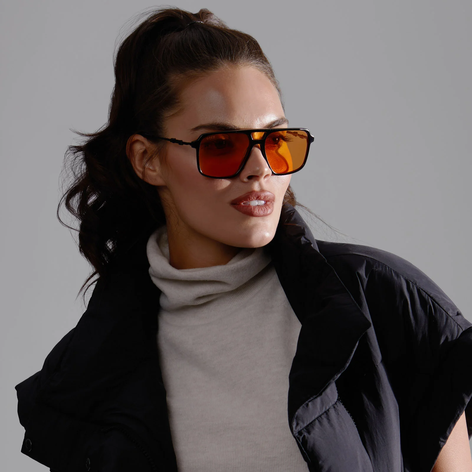 FENNEC SHAND™ - BLACK + ORANGE SUNGLASSES - Image 16