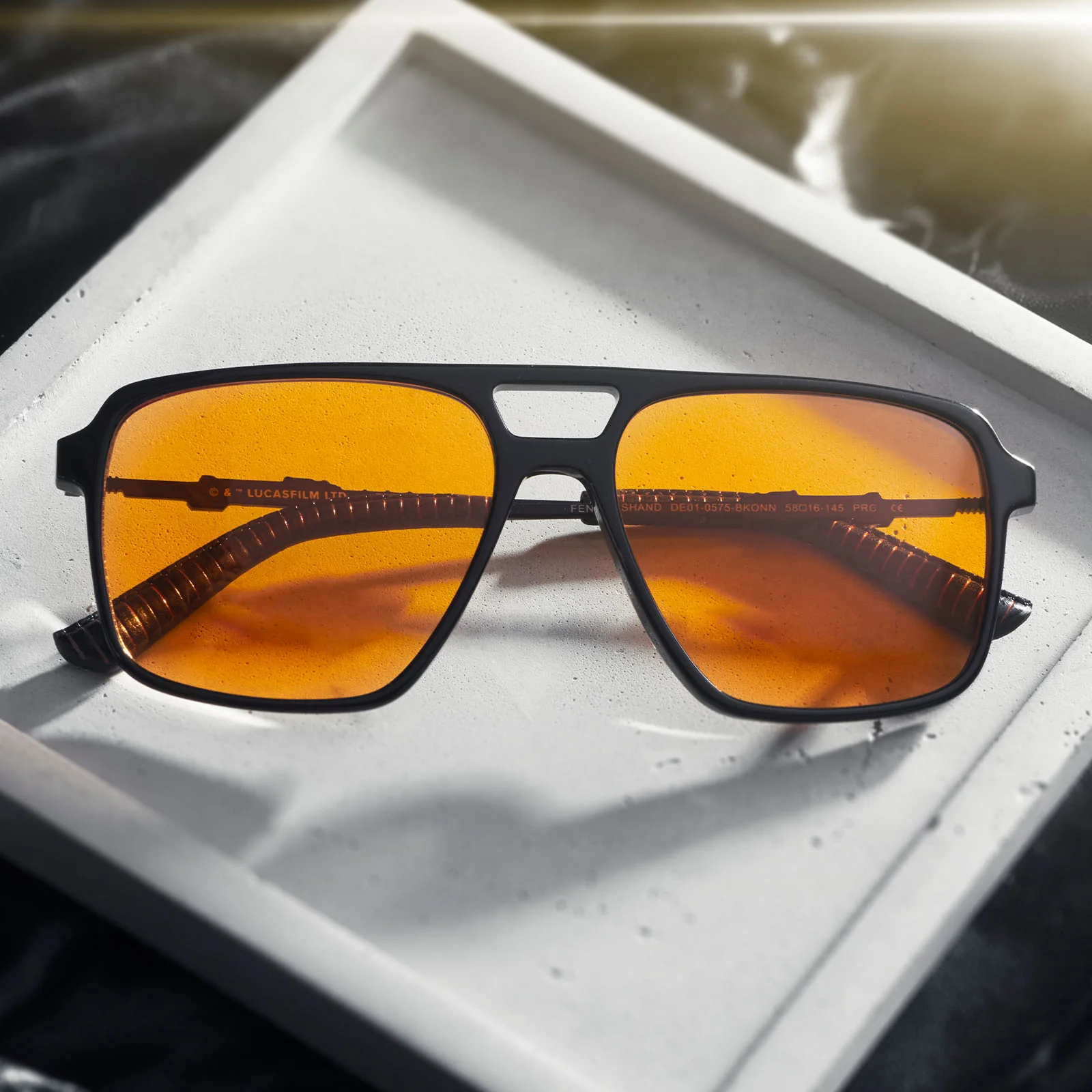 FENNEC SHAND™ - BLACK + ORANGE SUNGLASSES - Image 5
