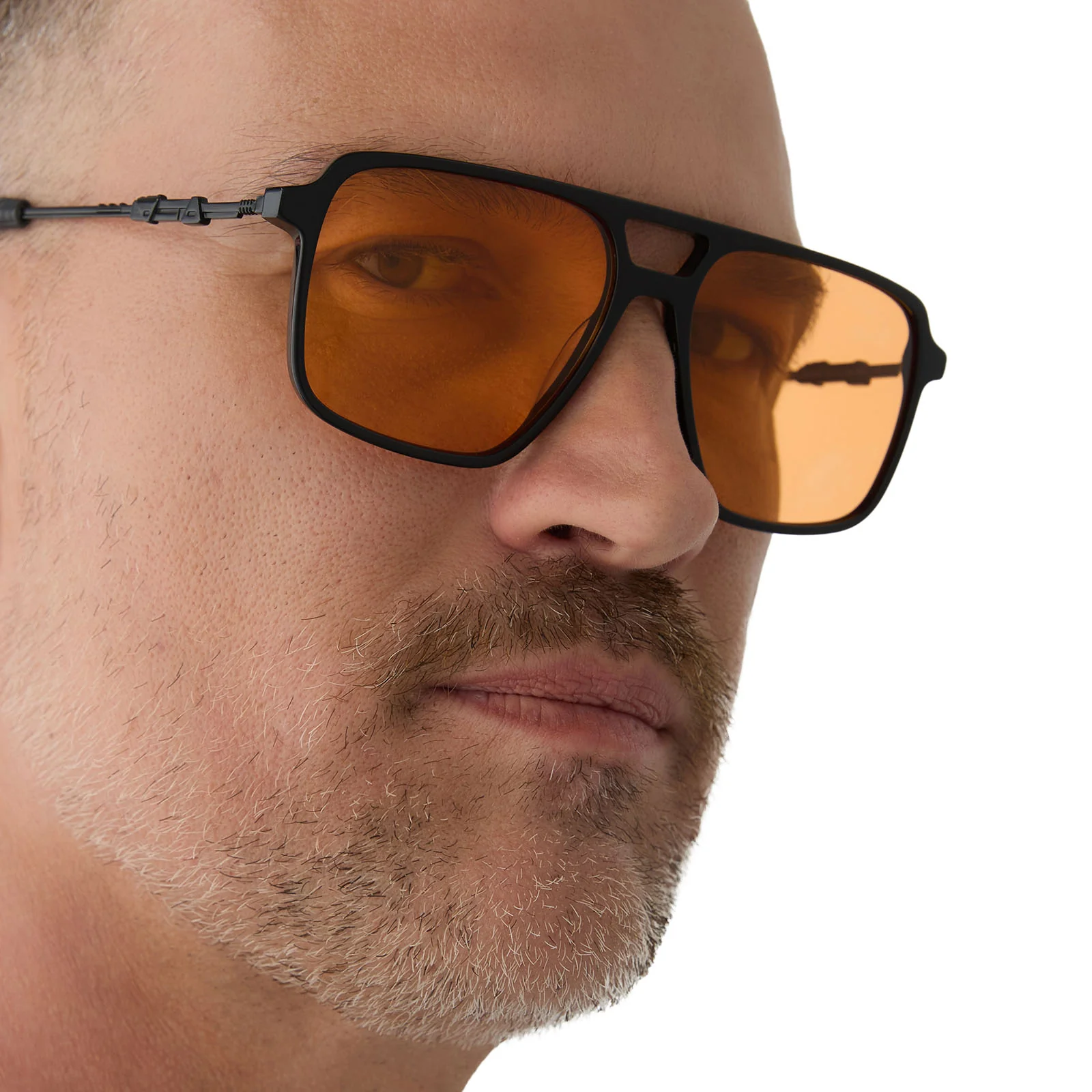 FENNEC SHAND™ - BLACK + ORANGE SUNGLASSES - Image 9