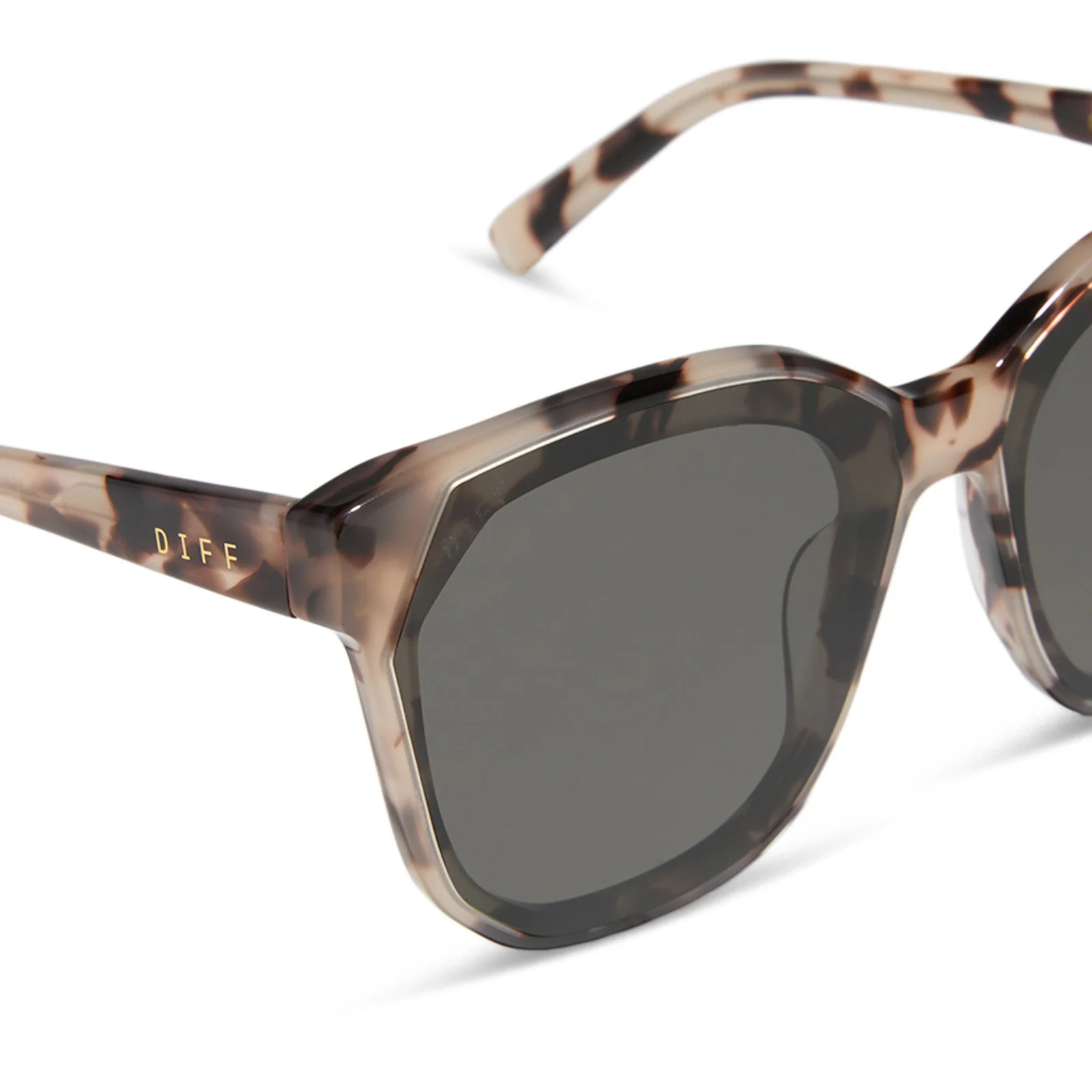 GIA - CREAM TORTOISE + GREY SUNGLASSES - Image 4