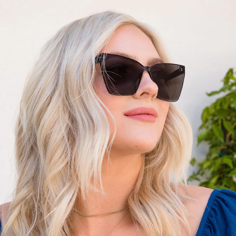 GOLDIE - BLACK + SMOKE FLASH SUNGLASSES - Image 5