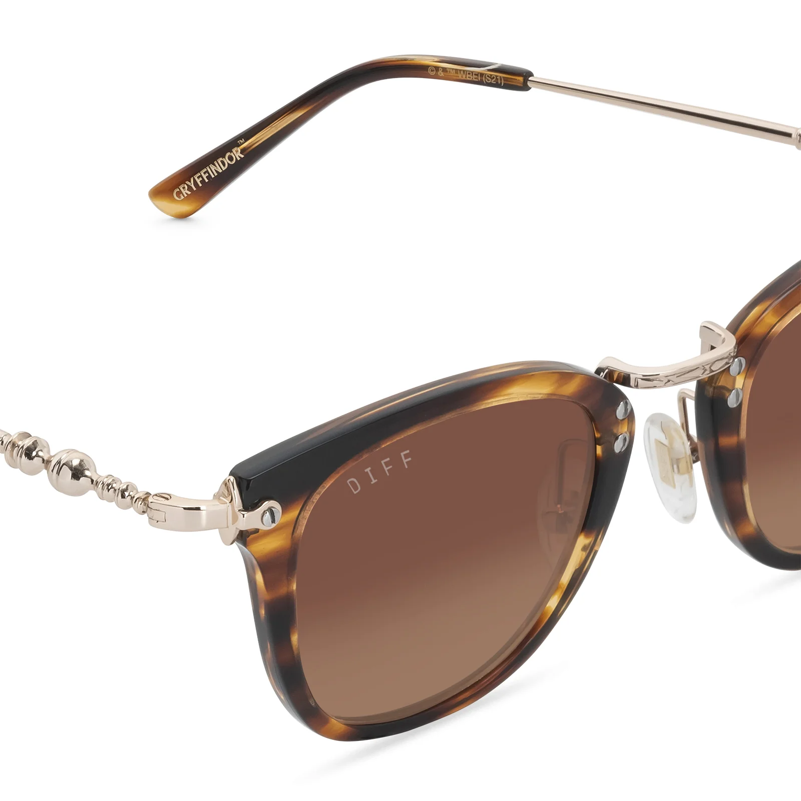 GRYFFINDOR™ - LIONS MANE GOLD + BROWN GRADIENT SUNGLASSES - Image 3