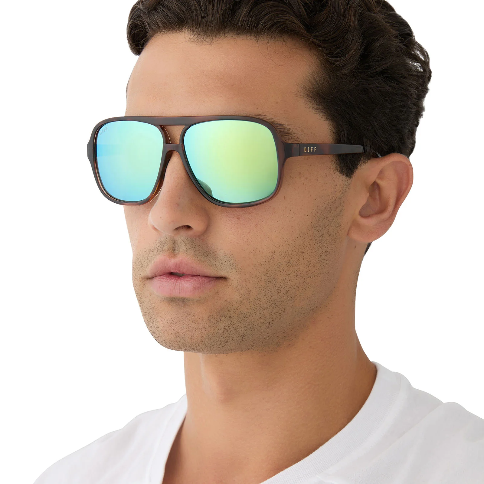 HANGTIME - TORTOISE + TURQUOISE ICE MIRROR + POLARIZED SUNGLASSES - Image 10