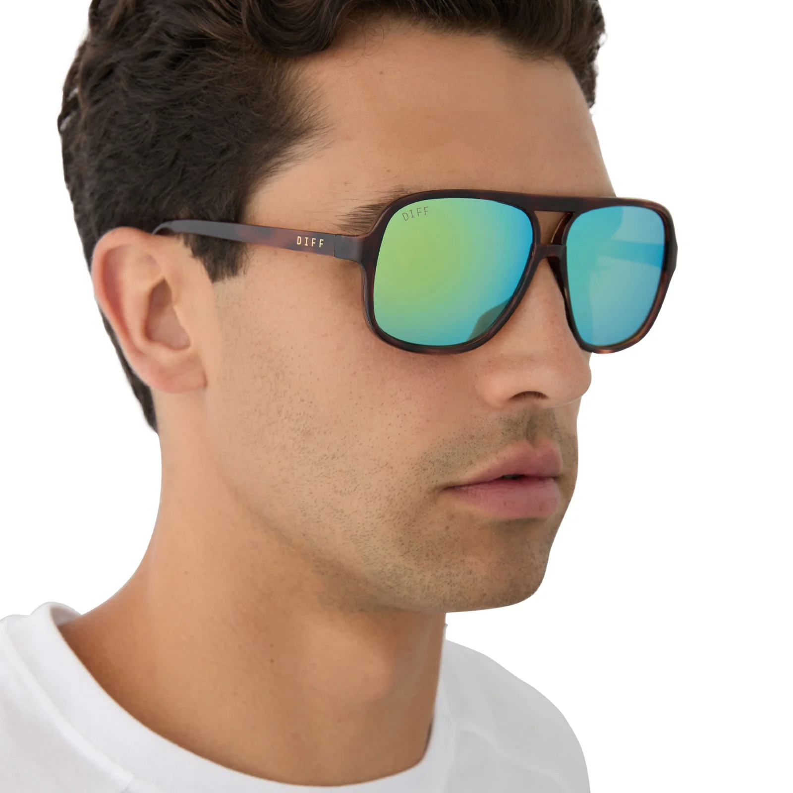HANGTIME - TORTOISE + TURQUOISE ICE MIRROR + POLARIZED SUNGLASSES - Image 11