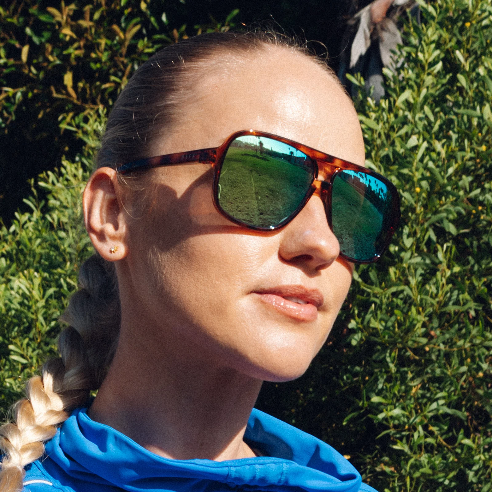 HANGTIME - TORTOISE + TURQUOISE ICE MIRROR + POLARIZED SUNGLASSES - Image 12