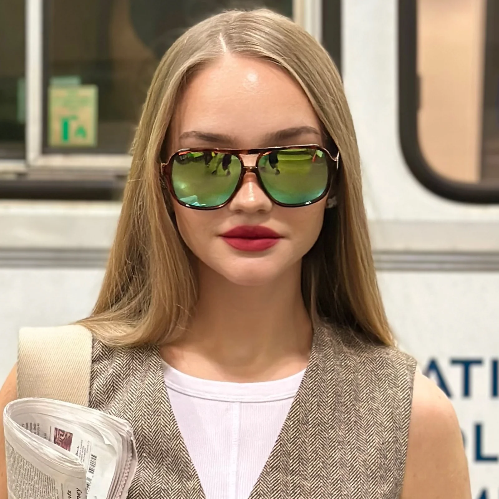 HANGTIME - TORTOISE + TURQUOISE ICE MIRROR + POLARIZED SUNGLASSES - Image 5