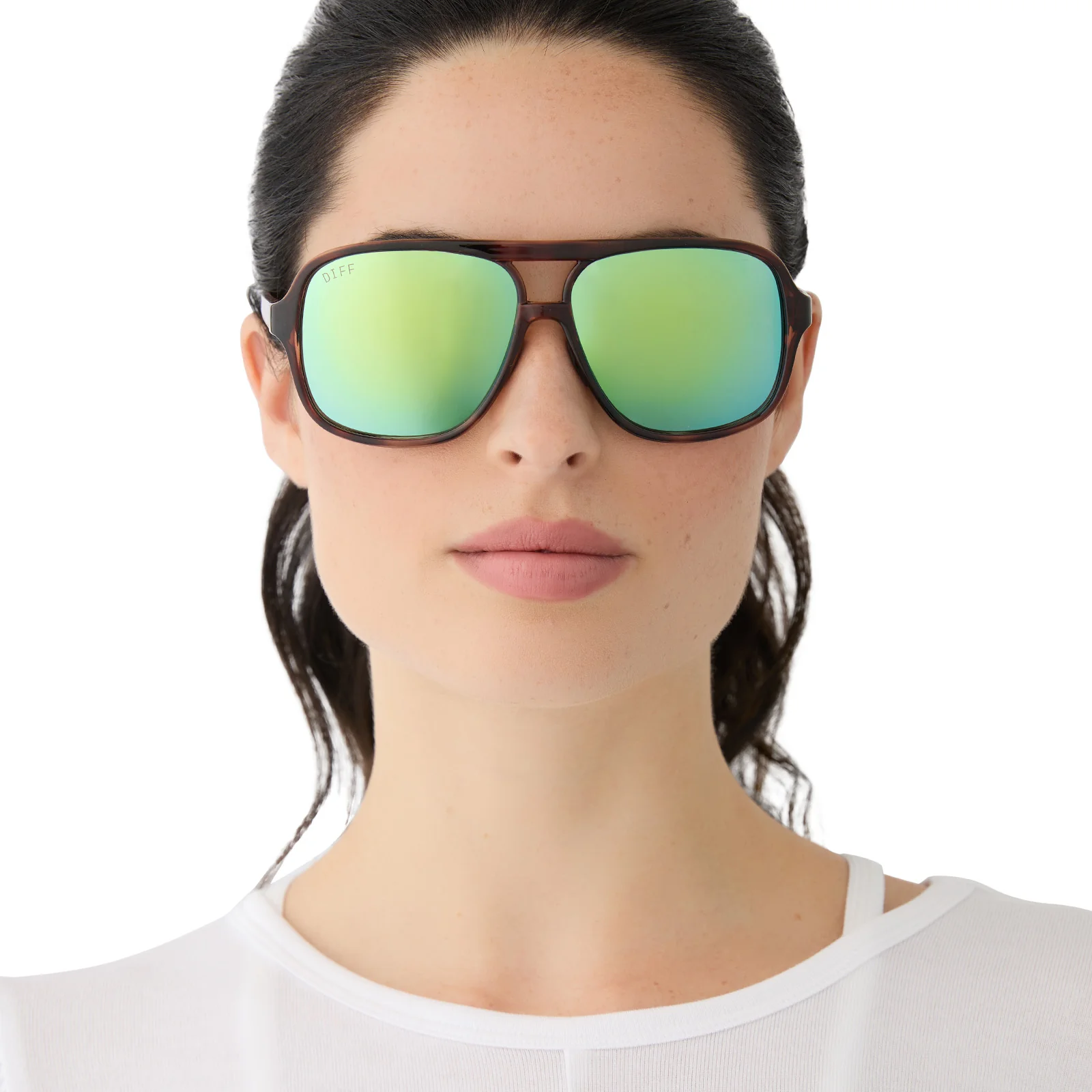 HANGTIME - TORTOISE + TURQUOISE ICE MIRROR + POLARIZED SUNGLASSES - Image 7