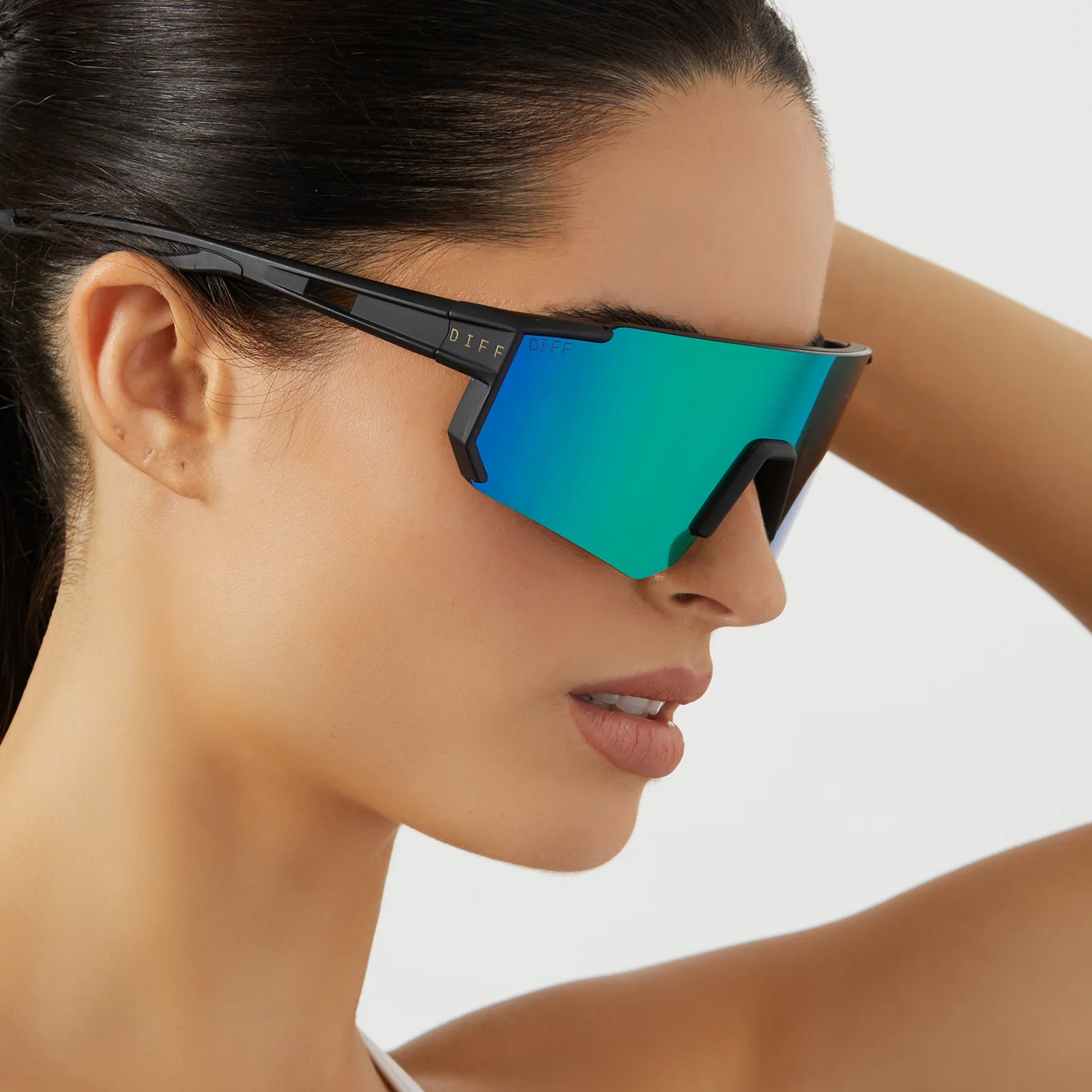 HEAT - MATTE BLACK + GREEN MIRROR + POLARIZED SUNGLASSES - Image 15