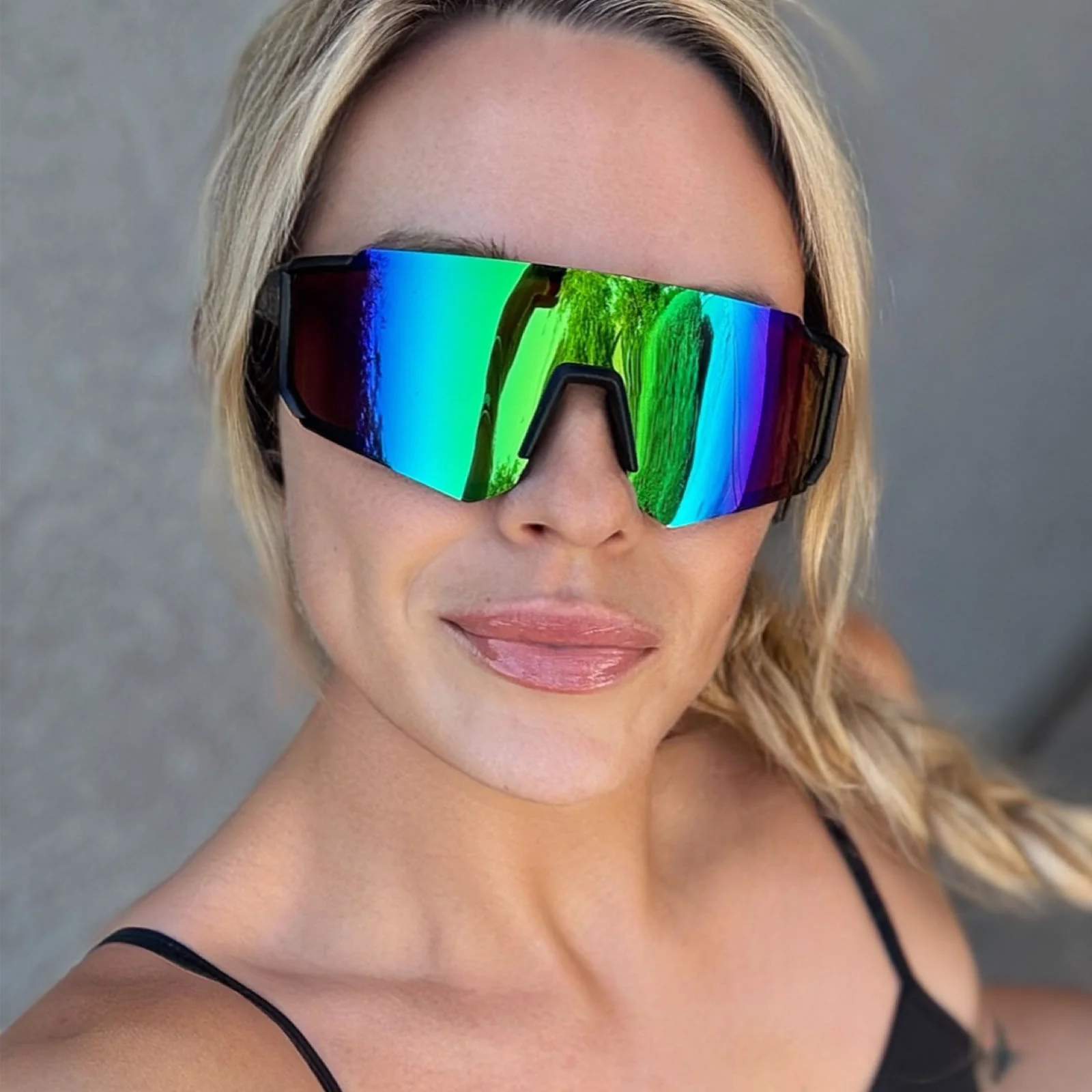 HEAT - MATTE BLACK + GREEN MIRROR + POLARIZED SUNGLASSES - Image 18