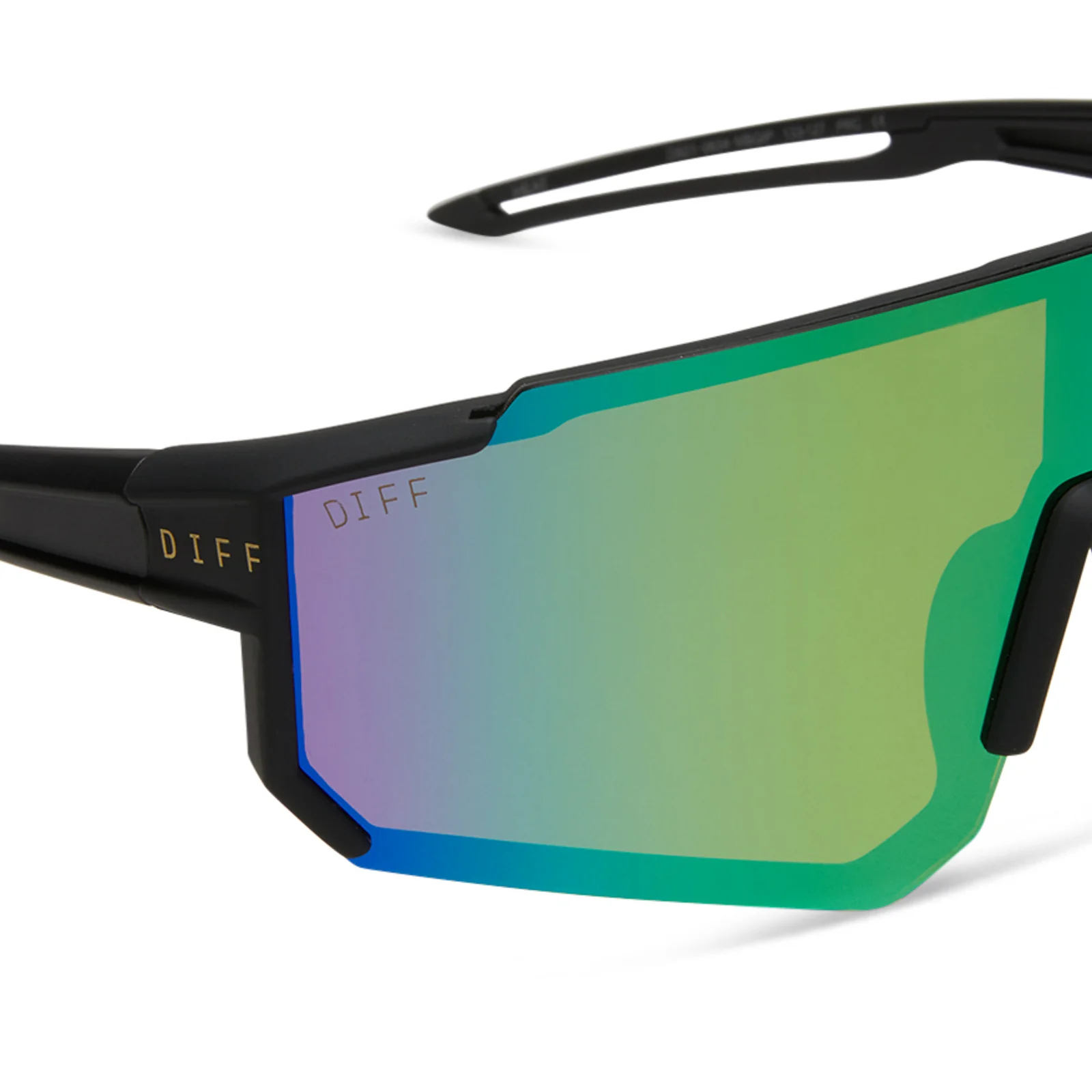 HEAT - MATTE BLACK + GREEN MIRROR + POLARIZED SUNGLASSES - Image 6