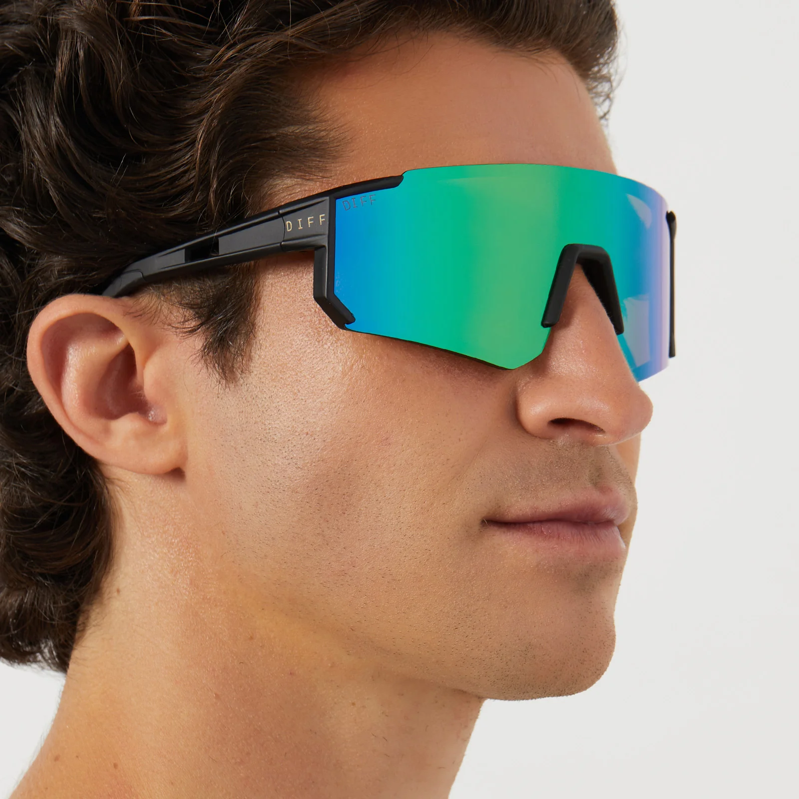 HEAT - MATTE BLACK + GREEN MIRROR + POLARIZED SUNGLASSES - Image 8