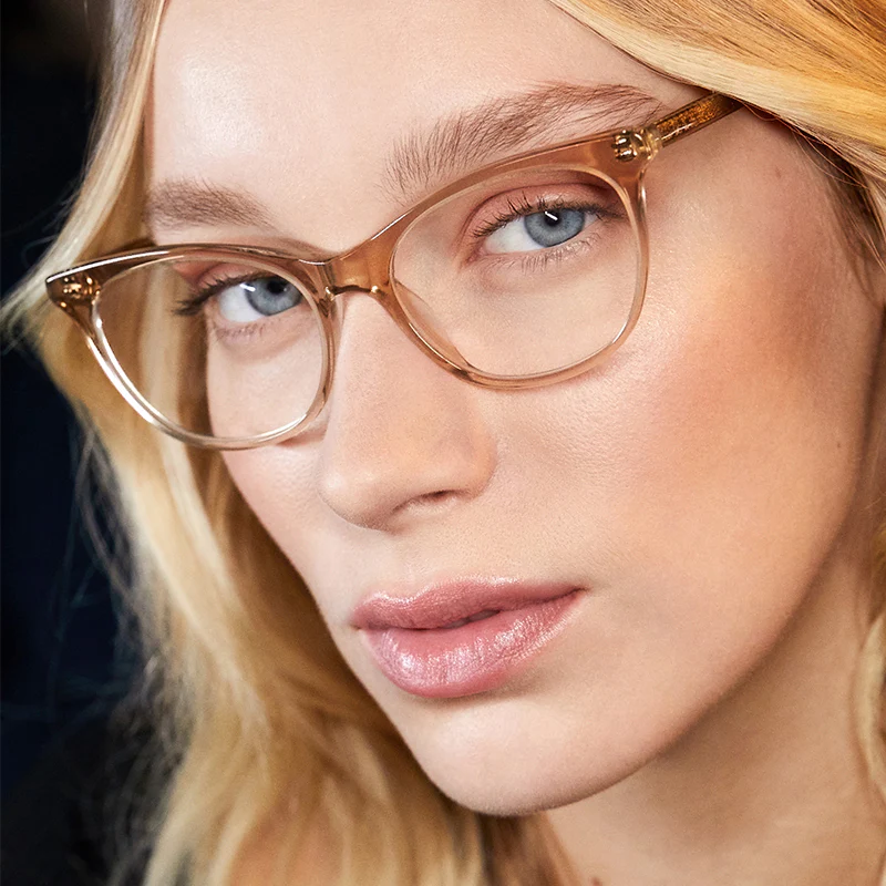 JADE - VINTAGE CRYSTAL + BLUE LIGHT TECHNOLOGY CLEAR GLASSES - Image 5