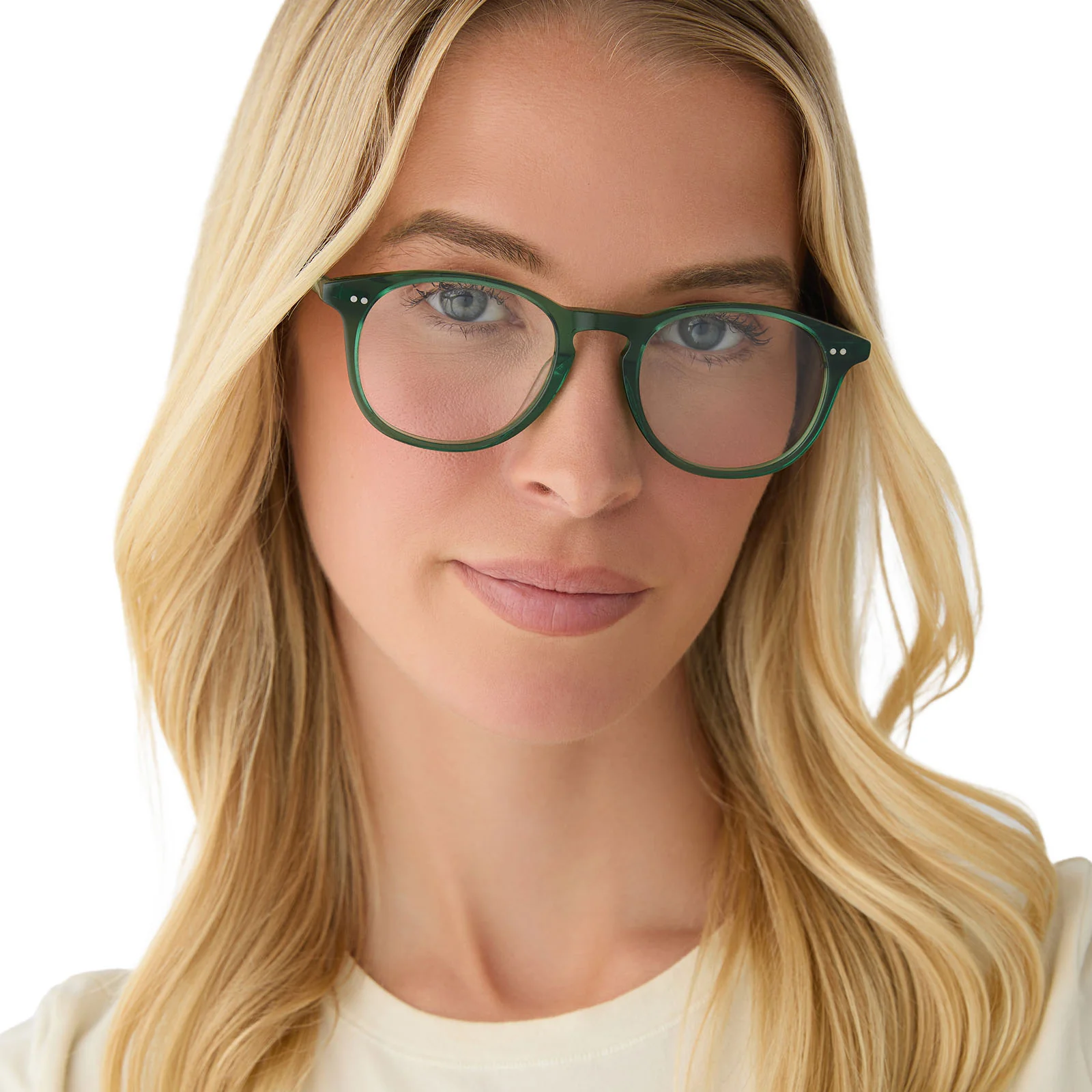 JAXSON - VINTAGE CRYSTAL + BLUE LIGHT TECHNOLOGY CLEAR GLASSES - Image 9