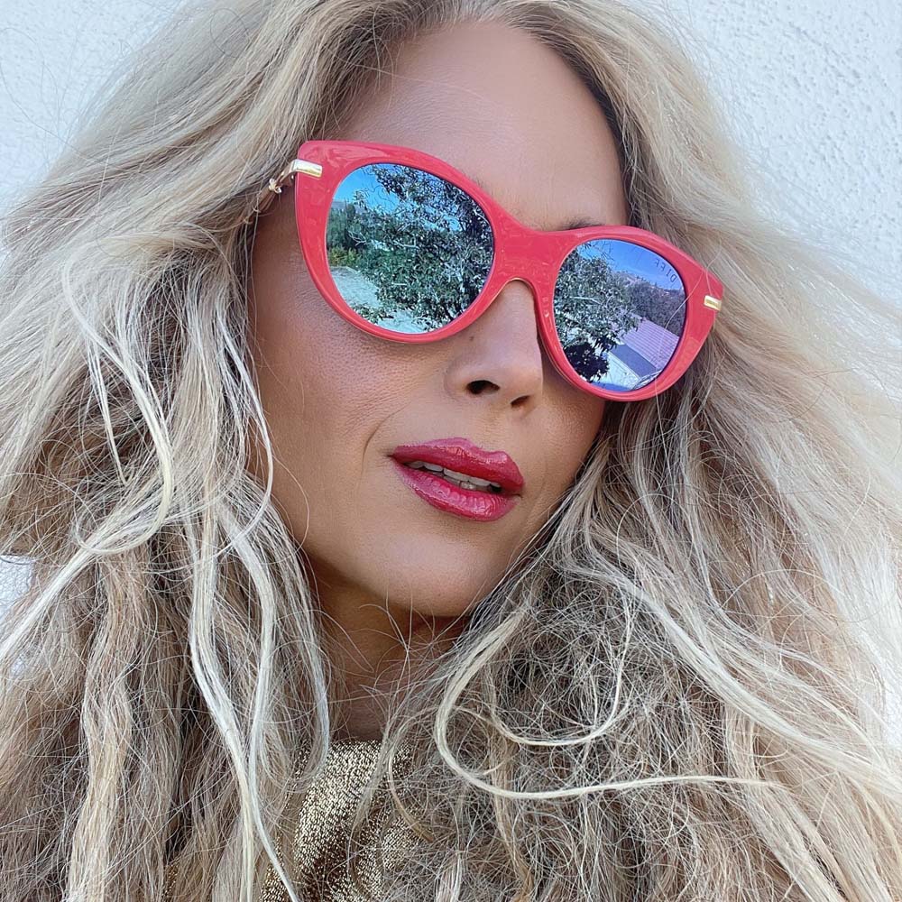 LUNA LOVEGOOD™ - LUNA PINK + PURPLE MIRROR SUNGLASSES - Image 8