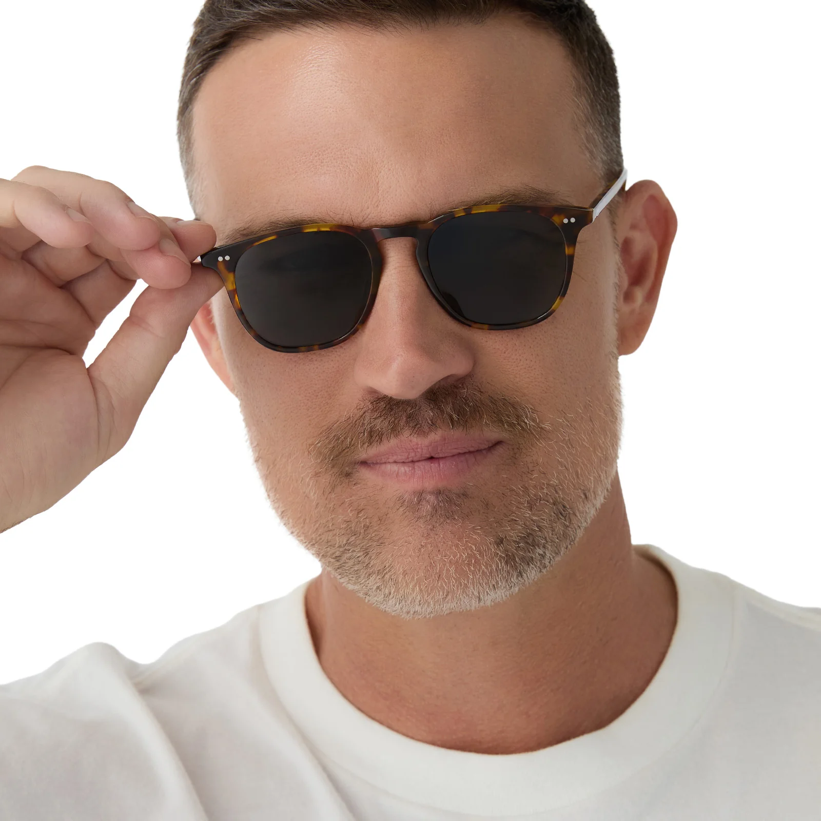 MAXWELL - AMBER TORTOISE + GREY POLARIZED SUNGLASSES - Image 5