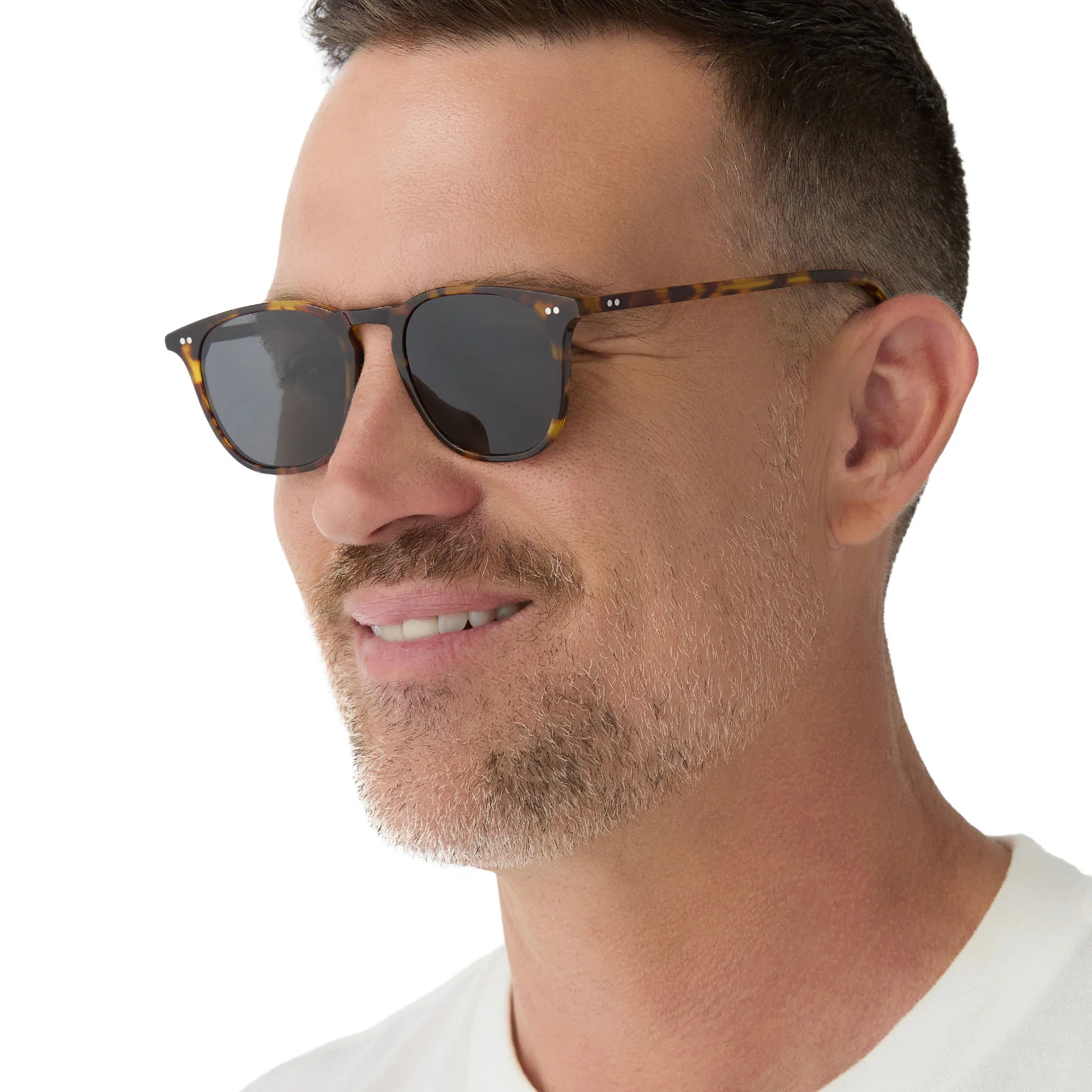 MAXWELL - AMBER TORTOISE + GREY POLARIZED SUNGLASSES - Image 6
