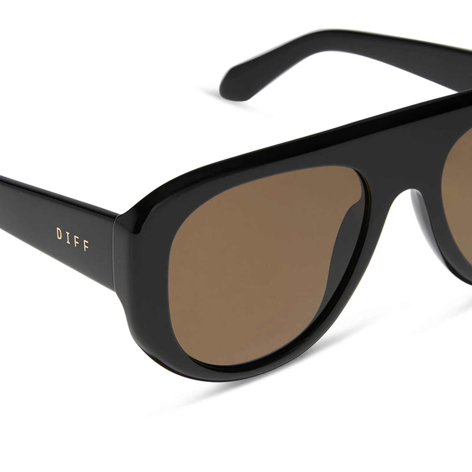 MORGAN - BLACK + BROWN + POLARIZED SUNGLASSES - Image 8