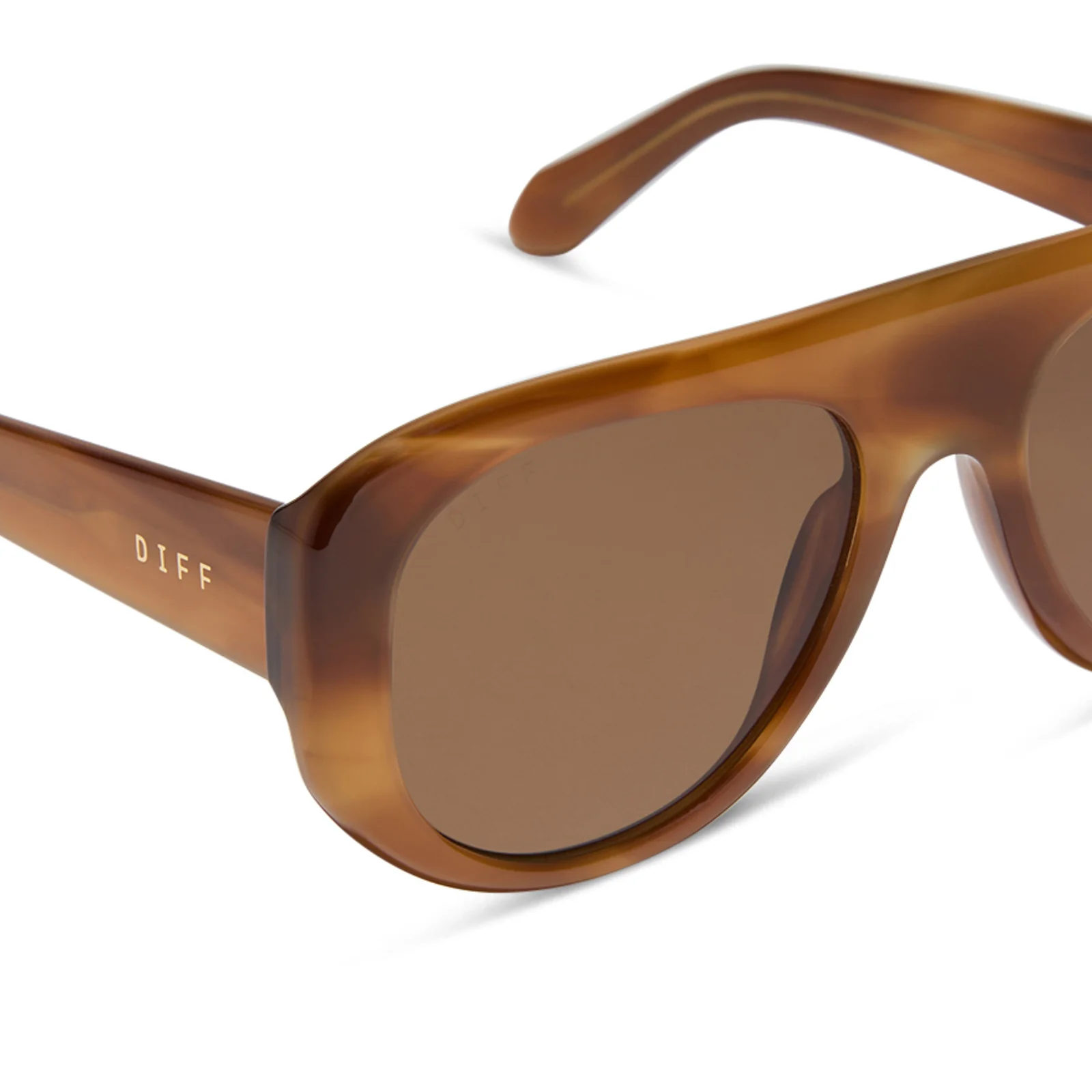 MORGAN - TAWNY TORTOISE + BROWN SUNGLASSES - Image 4