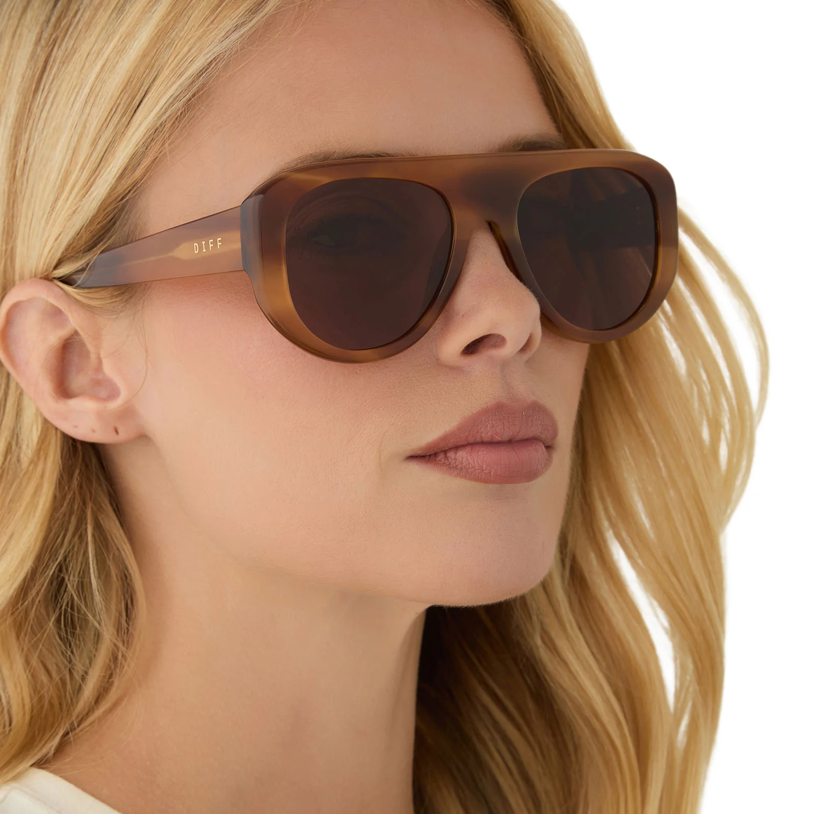 MORGAN - TAWNY TORTOISE + BROWN SUNGLASSES - Image 8